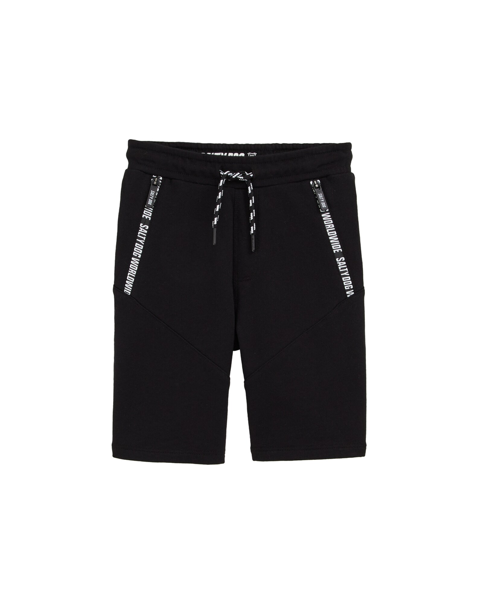 WE Fashion Pantaloni  negru / alb