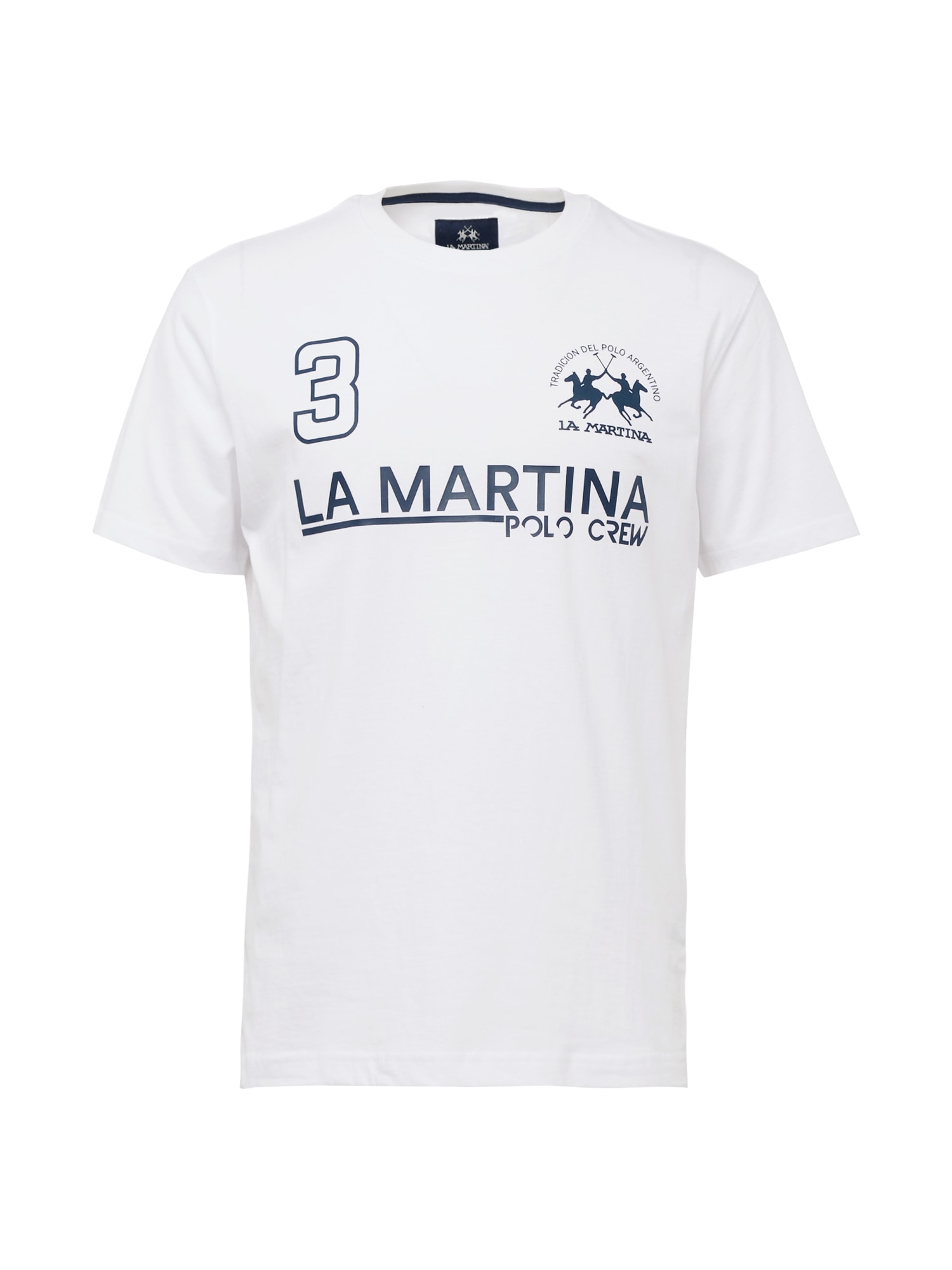 La Martina Majica  mornarsko plava / bijela