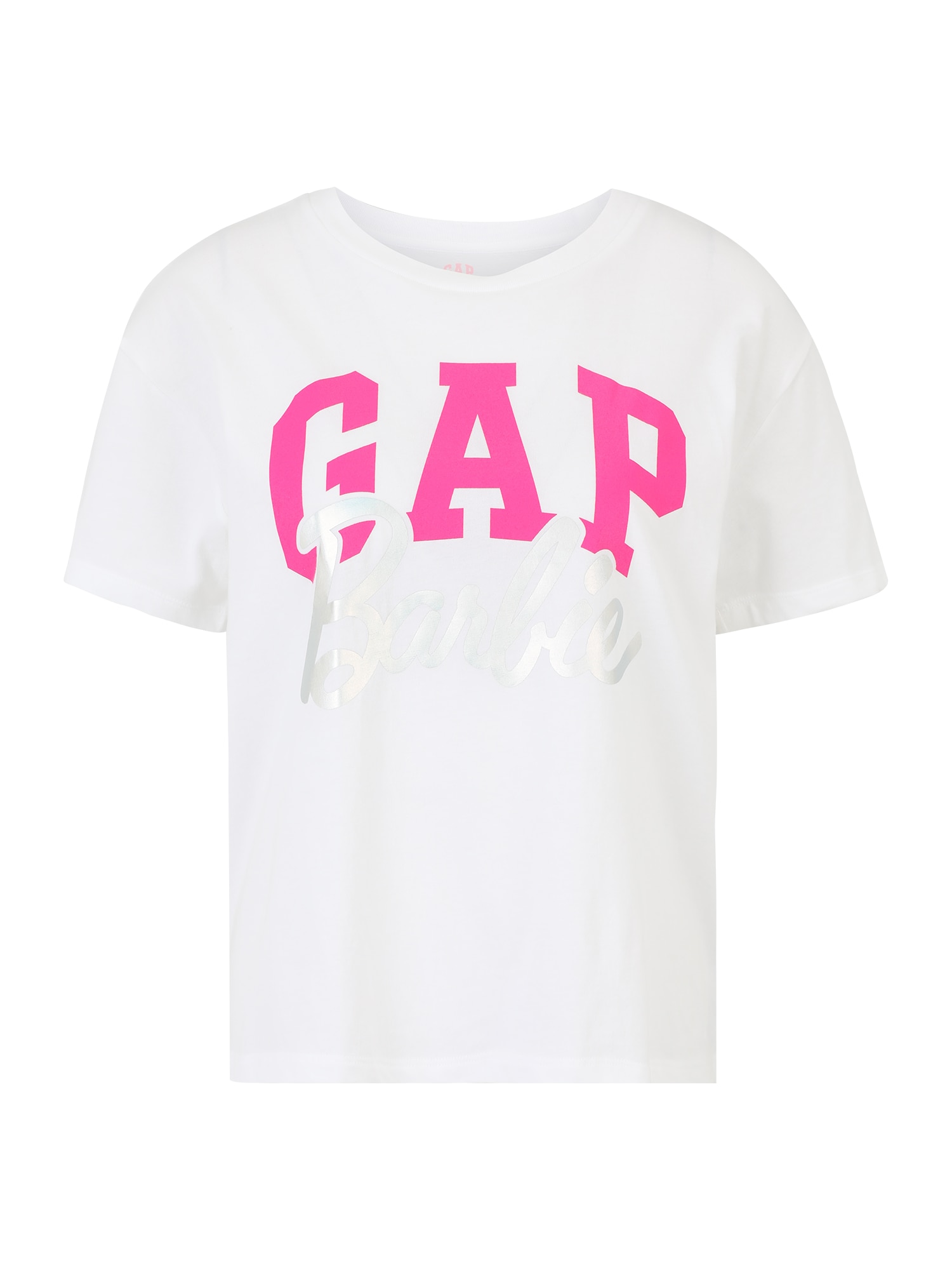 Gap Petite Tričko 'MATT'  ružová / strieborná / biela