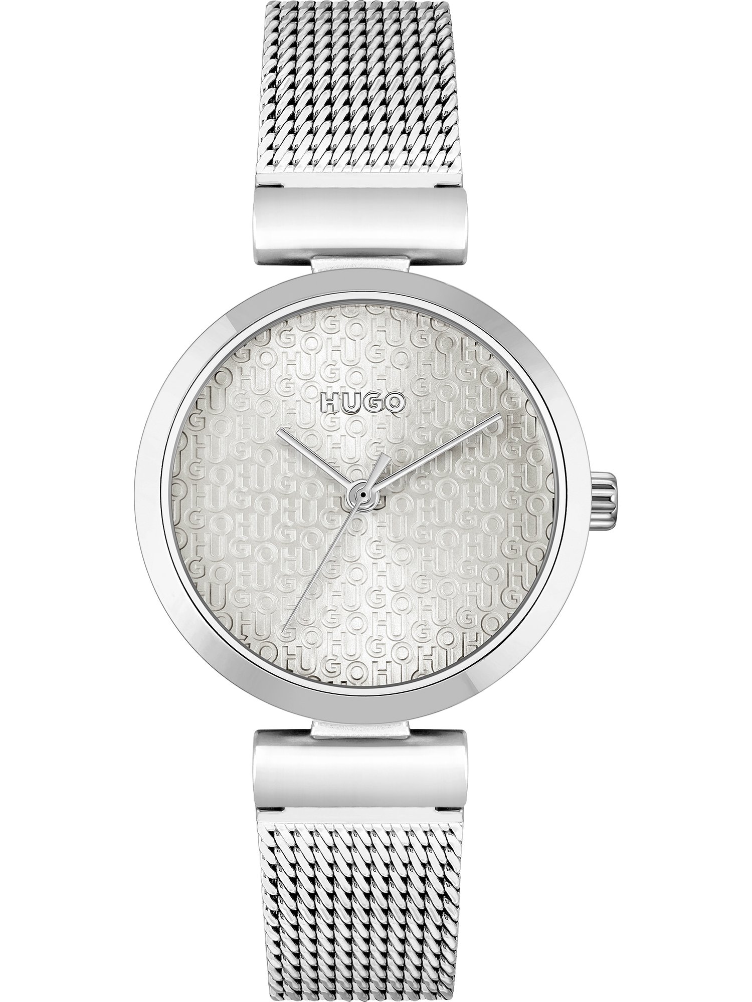 HUGO Analoginis (įprasto dizaino) laikrodis sidabrinė