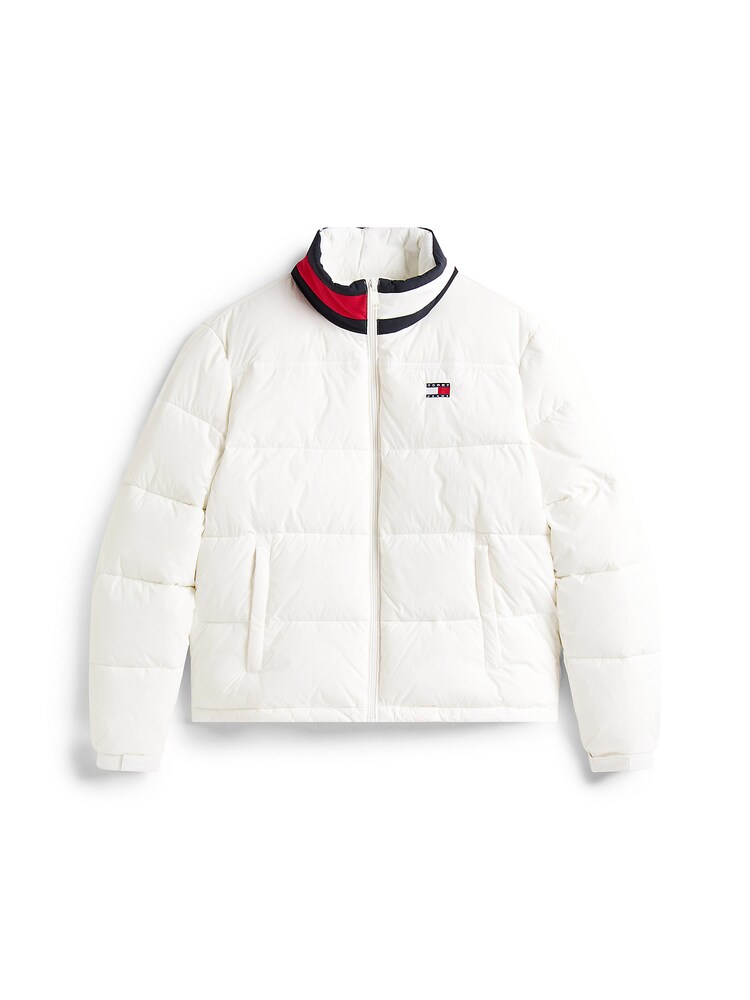 Tommy Jeans Jacke 'ESS' Damen Größe 4XL rot / schwarz / weiß