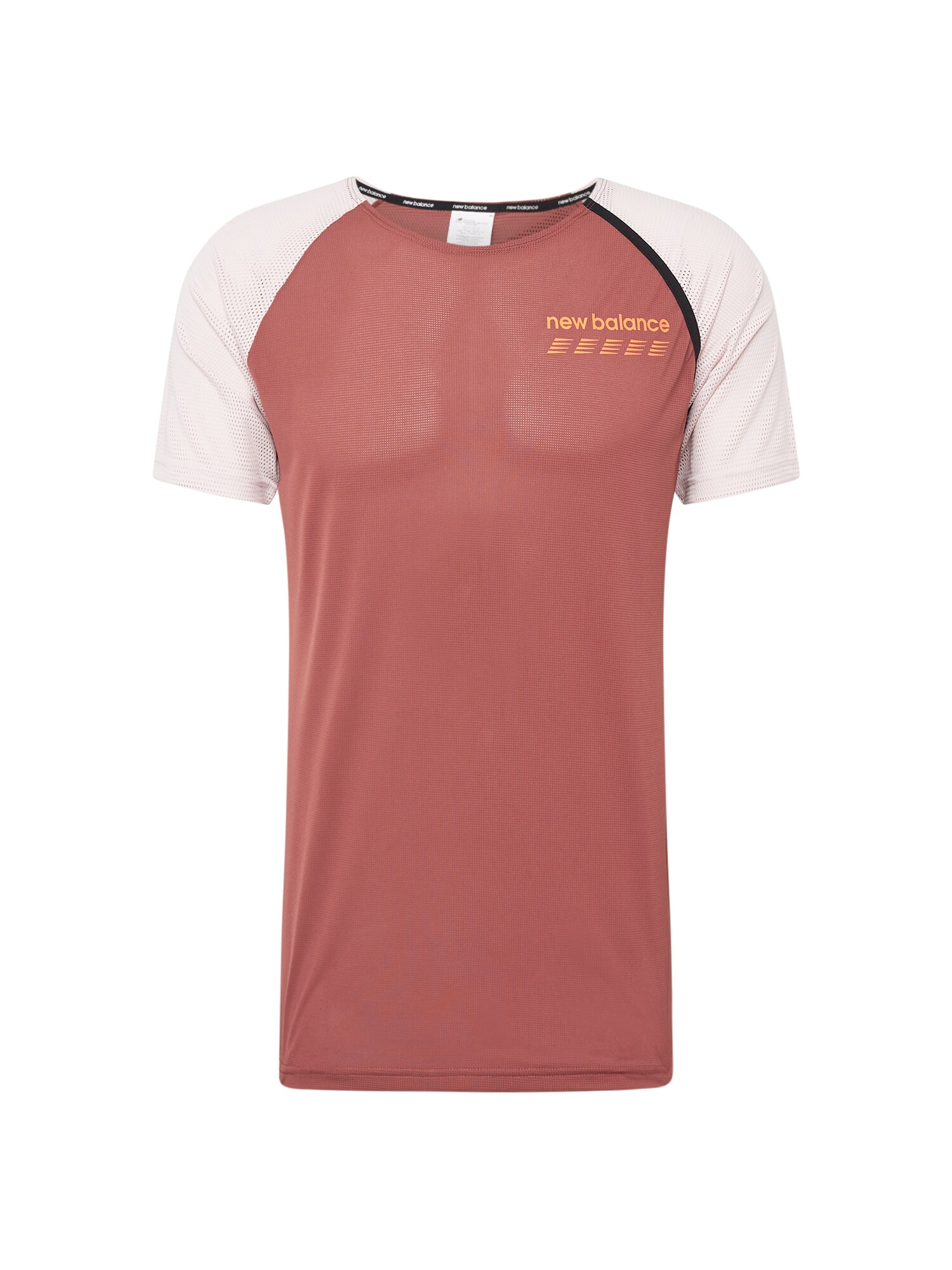 new balance Sportiniai marškinėliai 'Accelerate Pacer' smėlio spalva / rusva / lašišų spalva