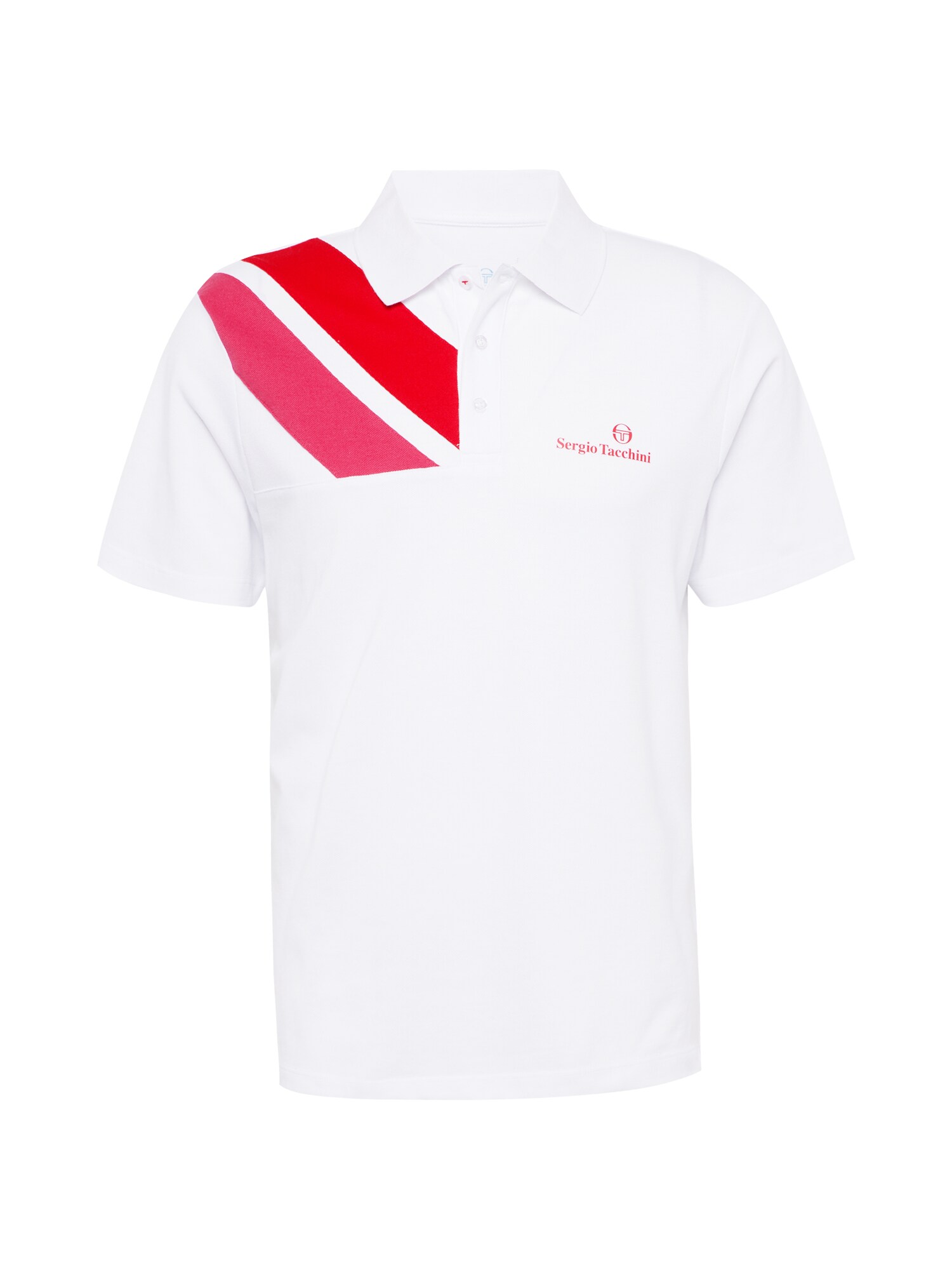 Sergio Tacchini Funkčné tričko 'ORTICA'  ružová / červená / biela