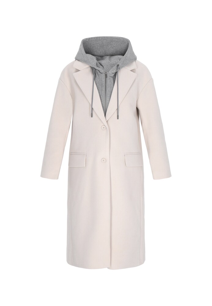 myMo ROCKS Mantel 'Rocks' Damen Größe L grau / weiß