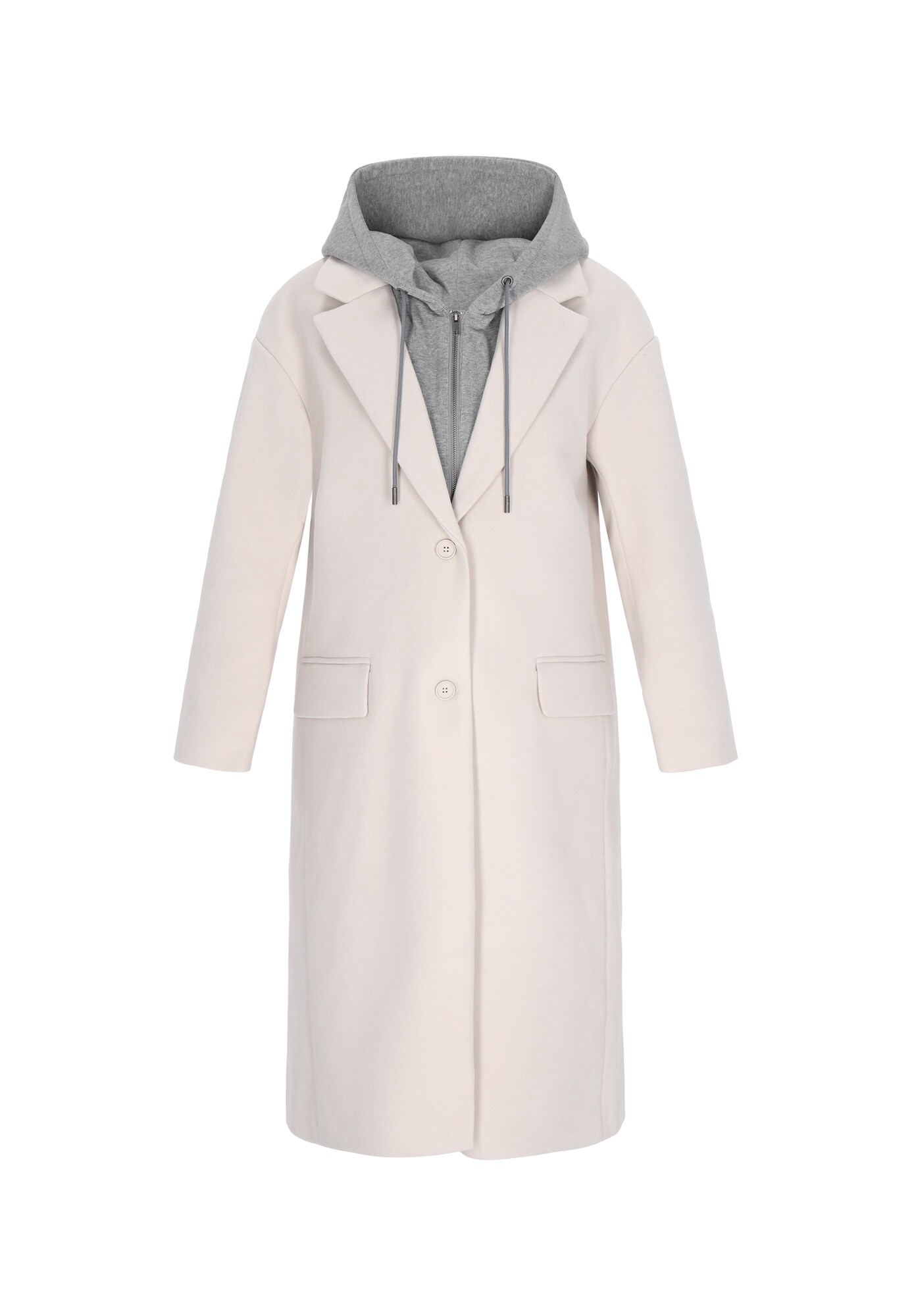 myMo ROCKS Palton de primăvară-toamnă Rocks  gri / alb