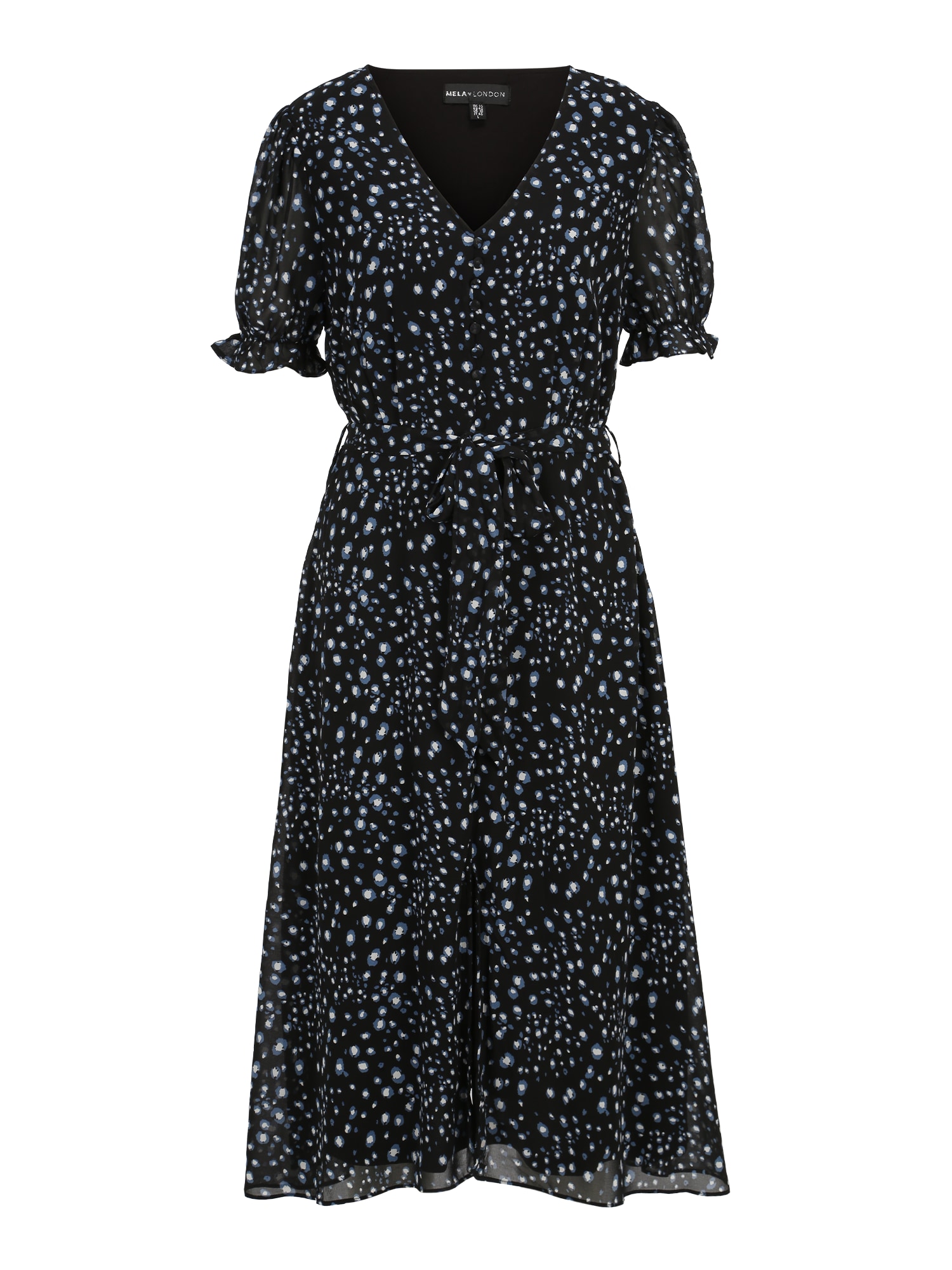 Mela London Suknelė 'Mela' mėlyna / šviesiai pilka / juoda