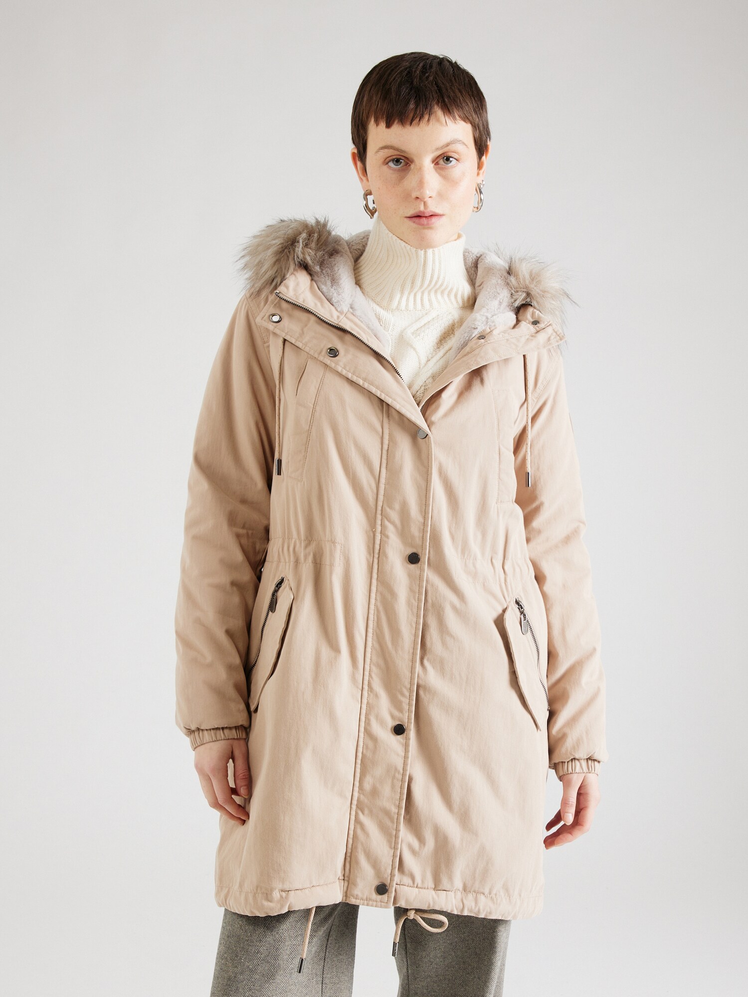 comma casual identity Téli parka  bézs termék 2. képe