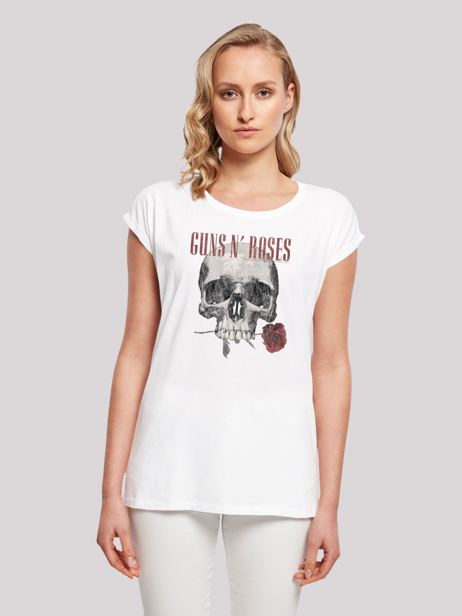 Thumbnail - F4NT4STIC T-Shirt Guns n Roses Flower Skull Rock Musik Band