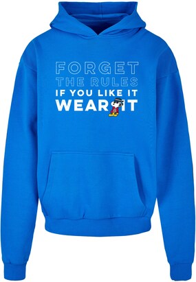 Merchcode Sweatshirt ‘Peanuts – If You Like It Wear It’ Kobaltblauw / Rood / Zwart / Wit