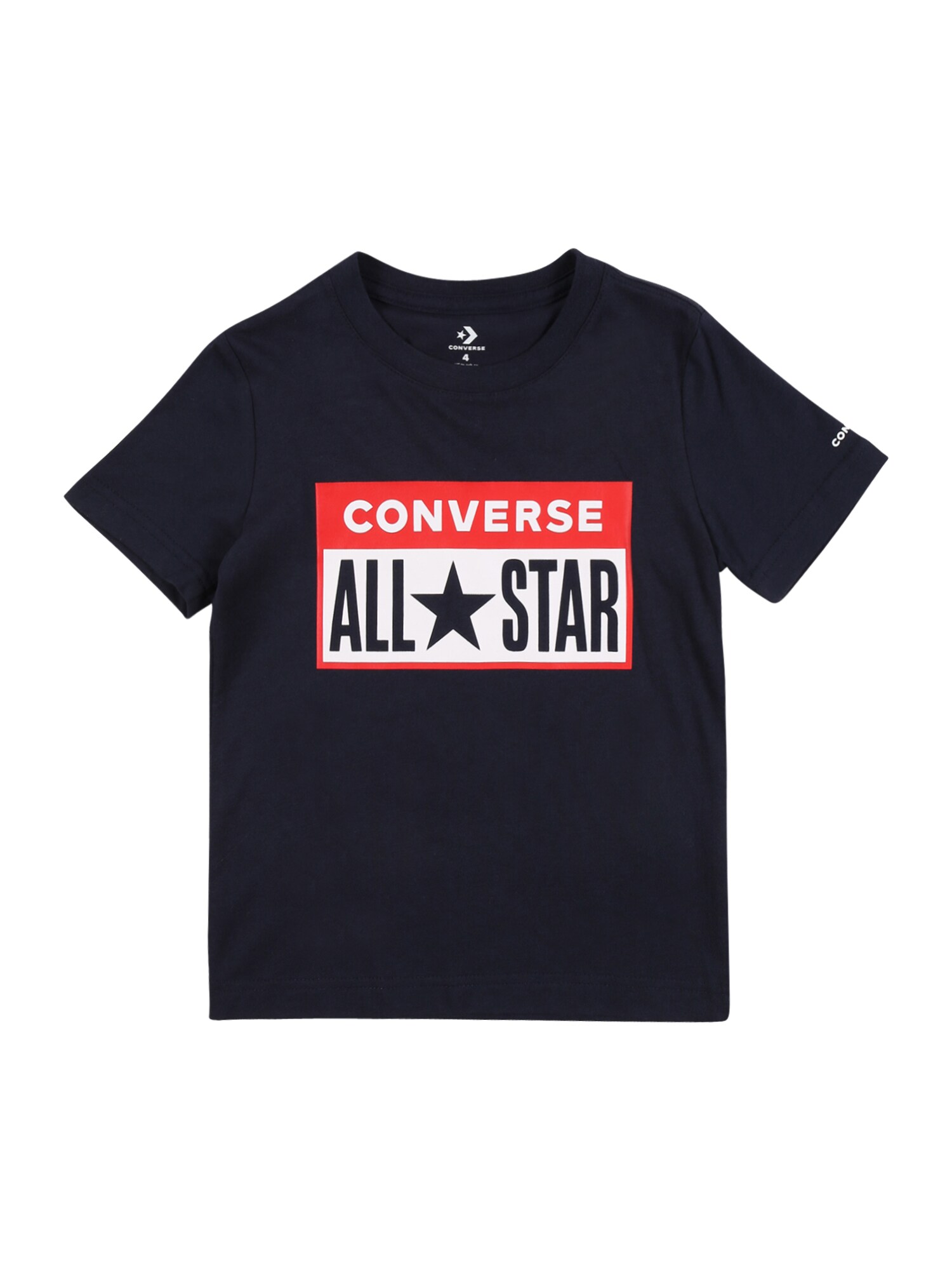 CONVERSE Marškinėliai 'License'  tamsiai mėlyna / balta / raudona
