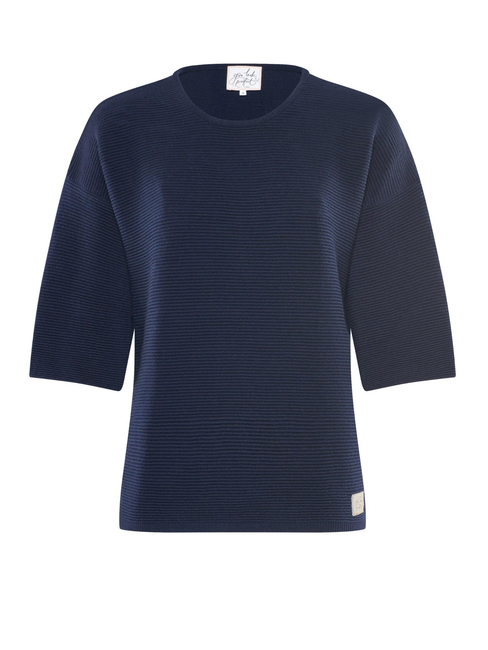 YOU LOOK PERFECT Tröja 'PULLOVER FAY Halbarm Pullover in Strukturstrick' dam