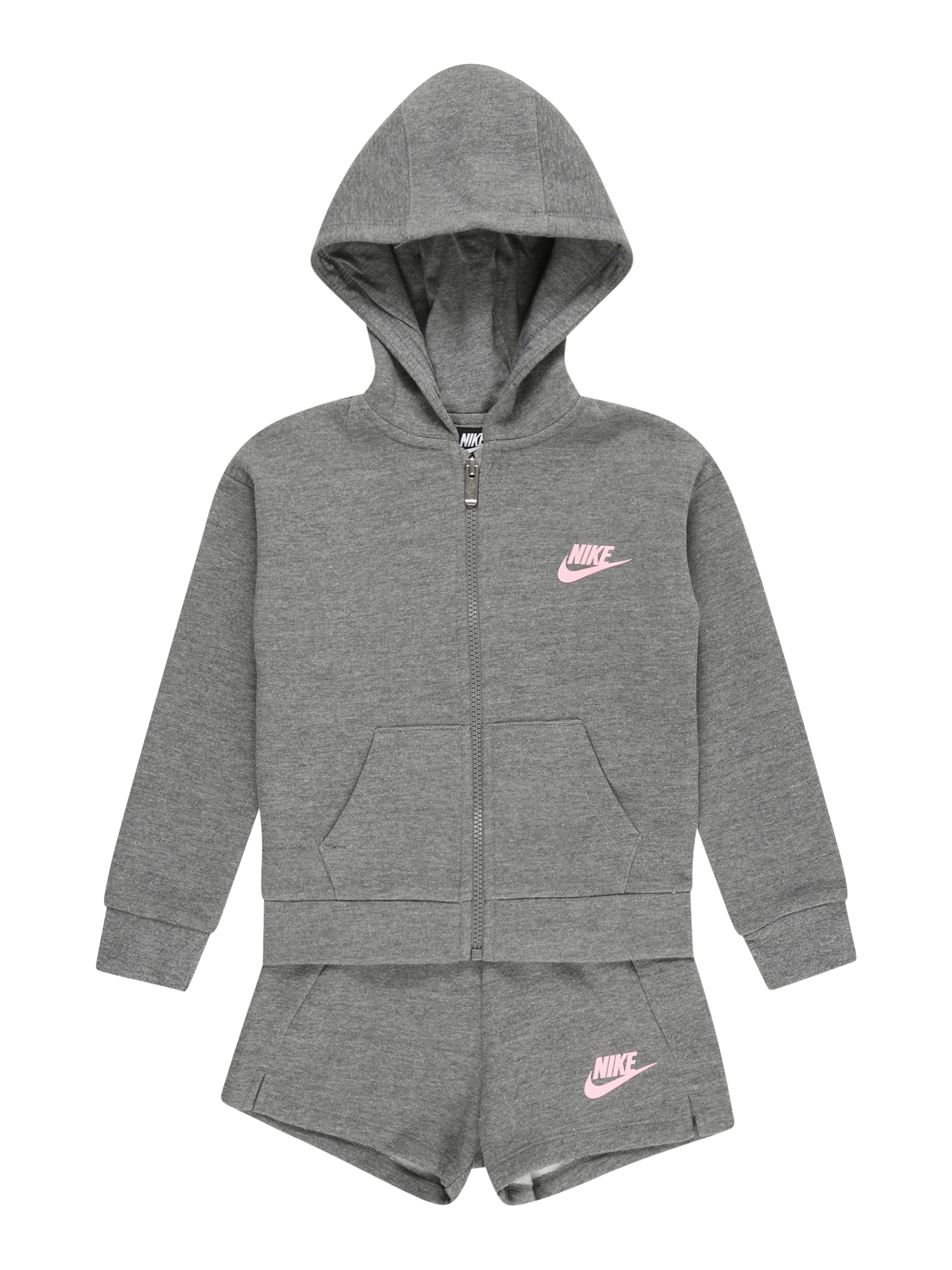 Nike Sportswear Jogging komplet  siva melange / roza