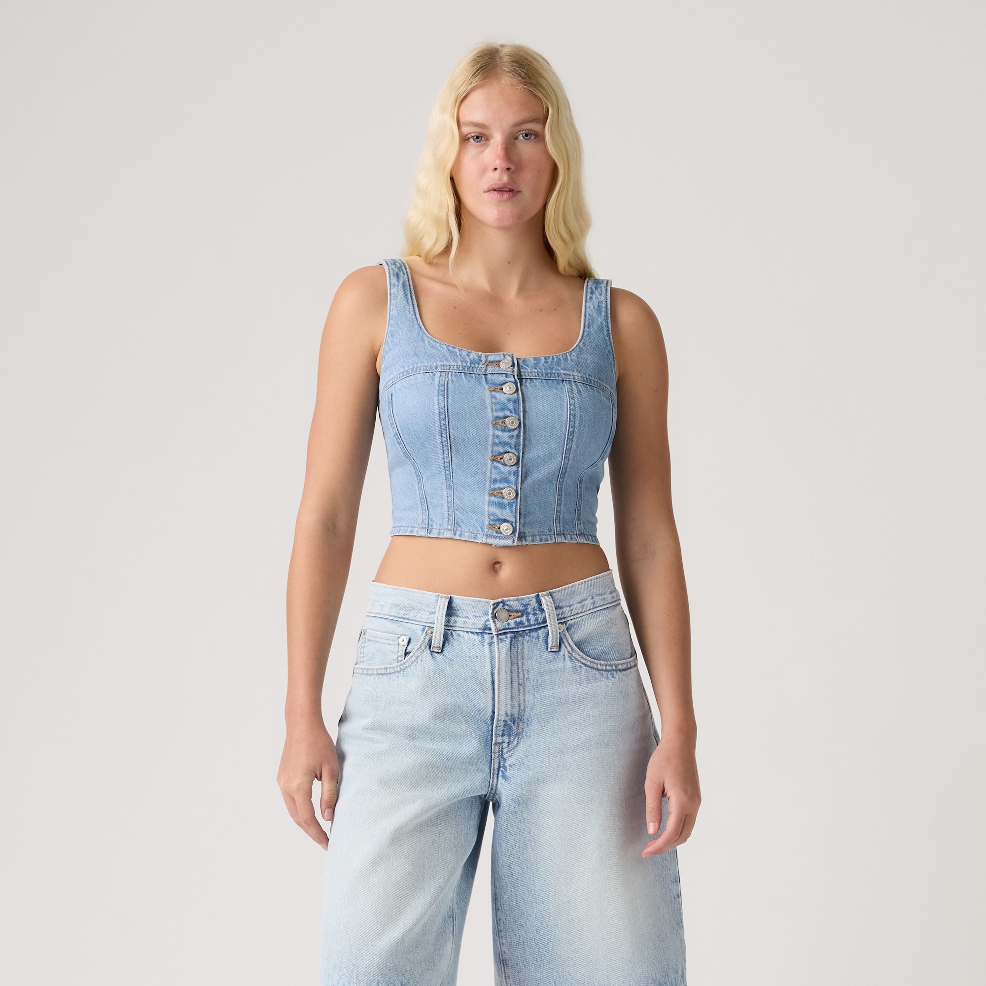 LEVI'S ® Blusa 'AUDRA' azul denim – imagen 3