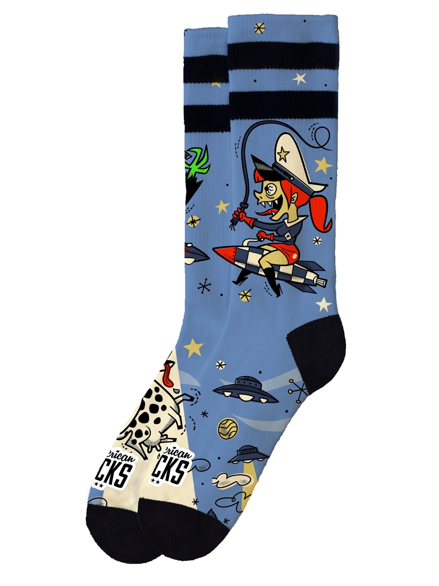 American Socks Calcetines 'Alien Snatch'  azul
