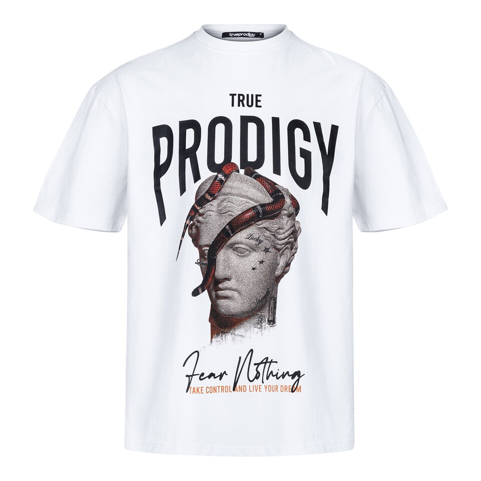 T-shirt 'Jamie' grå / svart