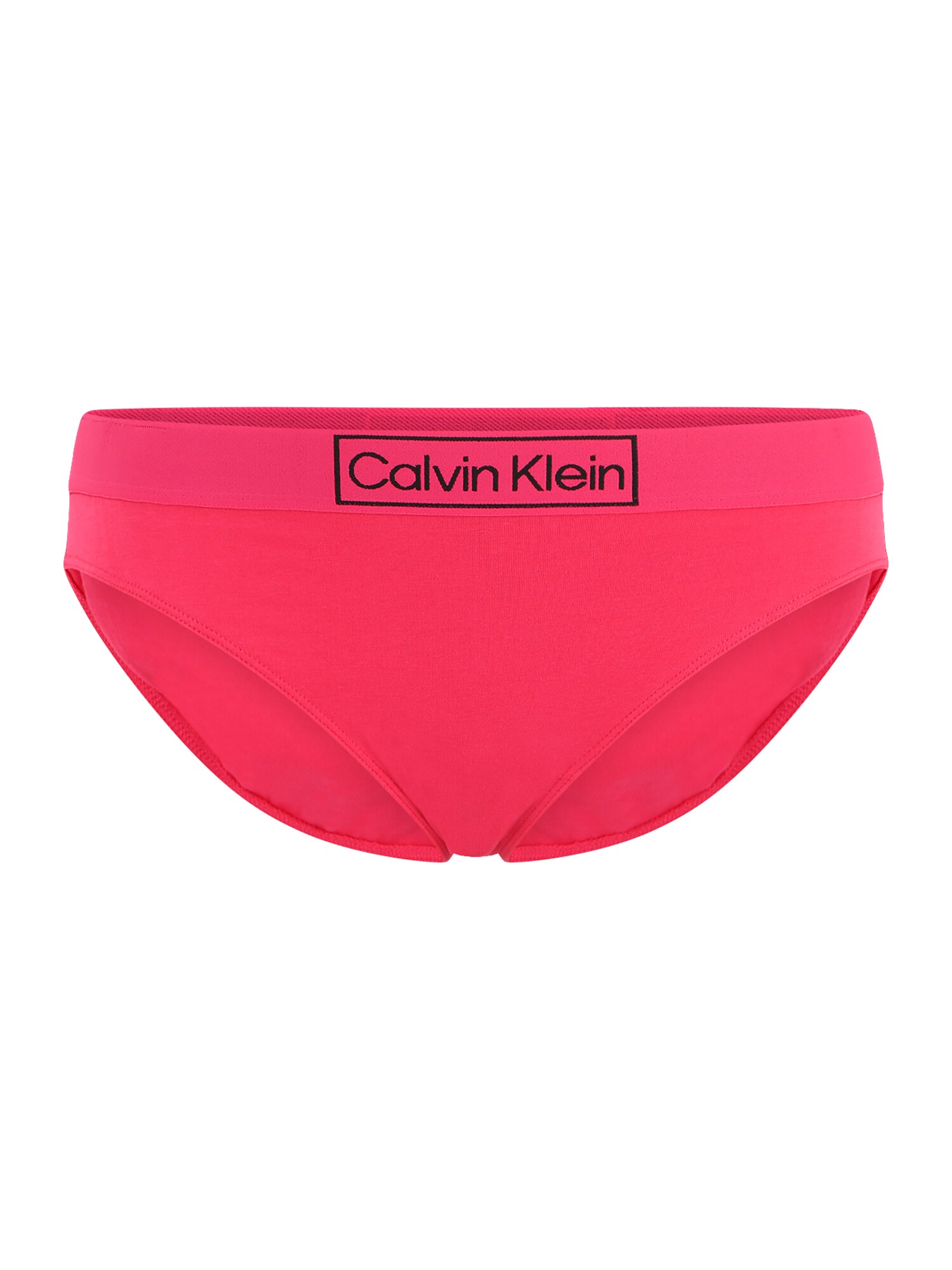 Calvin Klein Underwear Plus Moteriškos kelnaitės fuksijų spalva / juoda