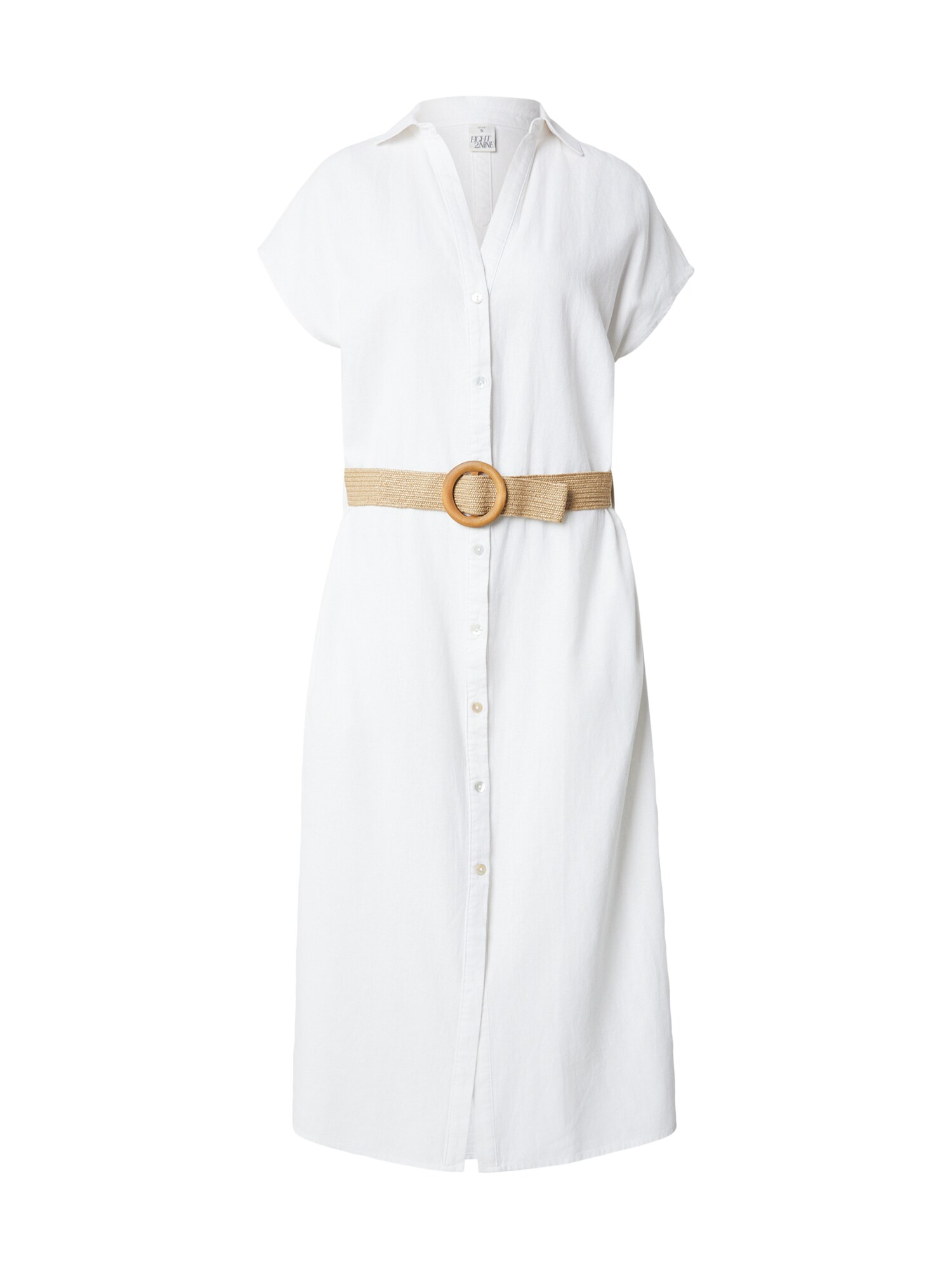 Eight2Nine Rochie tip bluză  alb