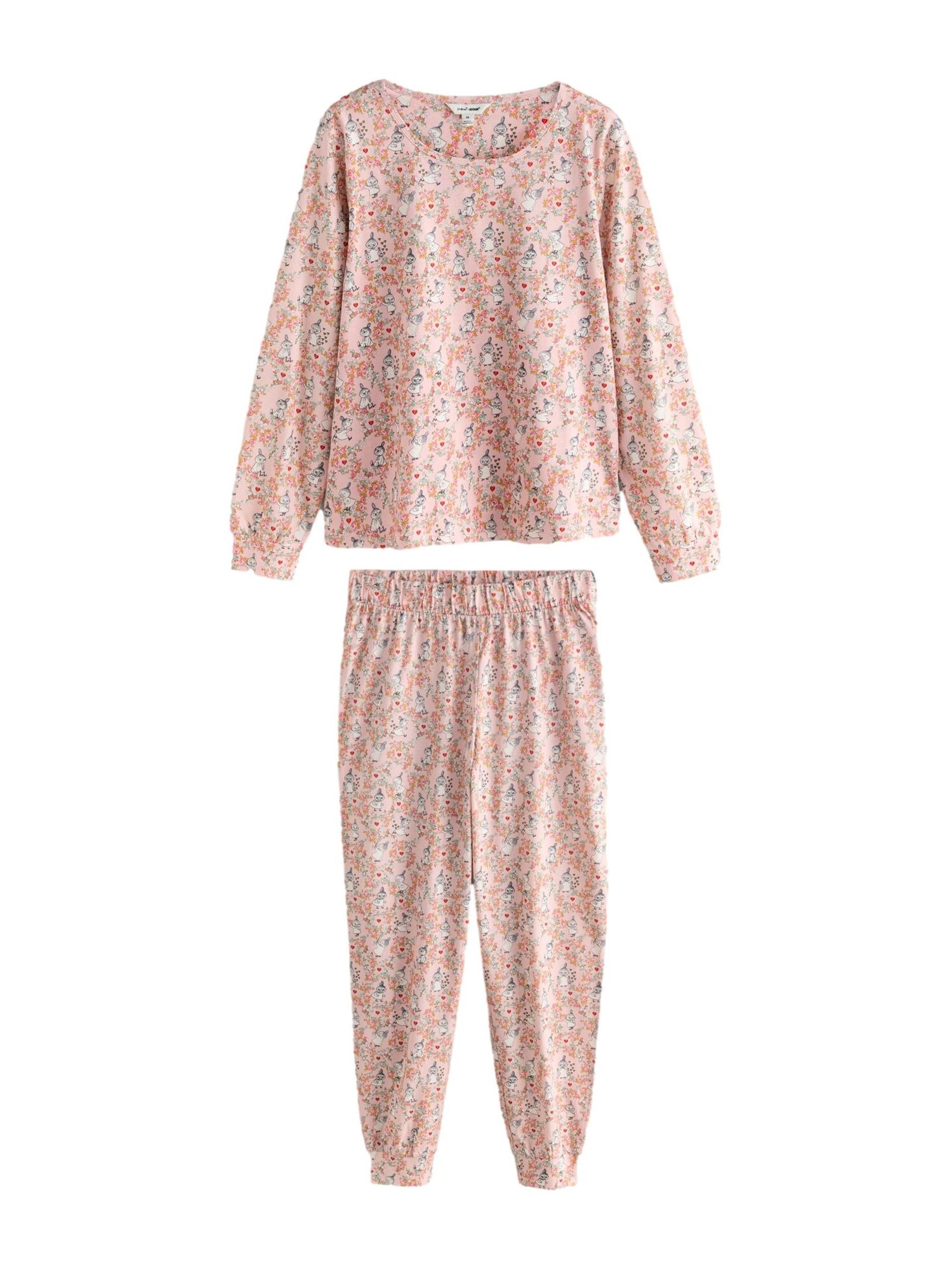 Cath Kidston Pidžama  siva / pastelno roza / crvena