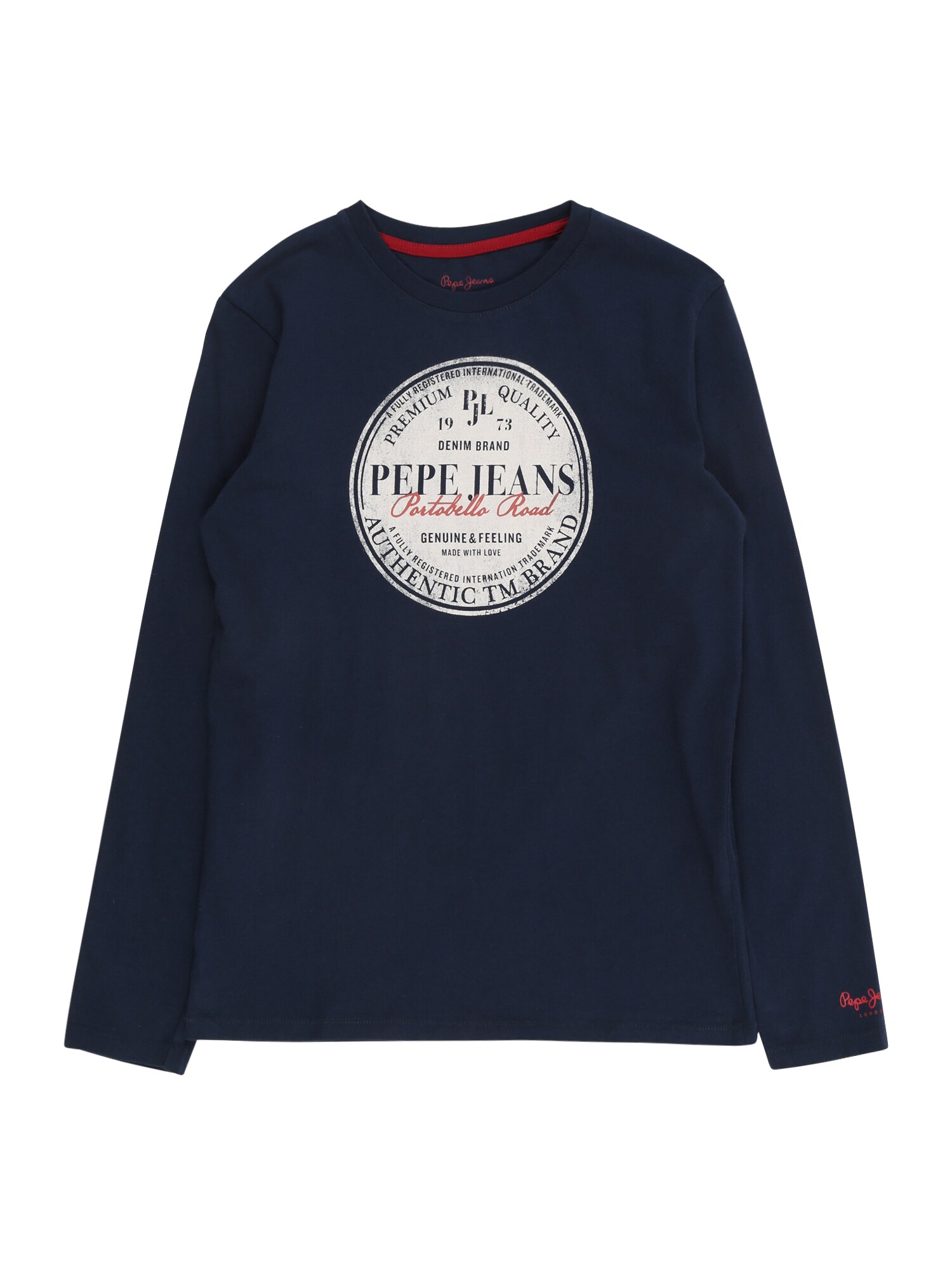 Pepe Jeans Marškinėliai 'Jamess'  tamsiai mėlyna / balta / raudona