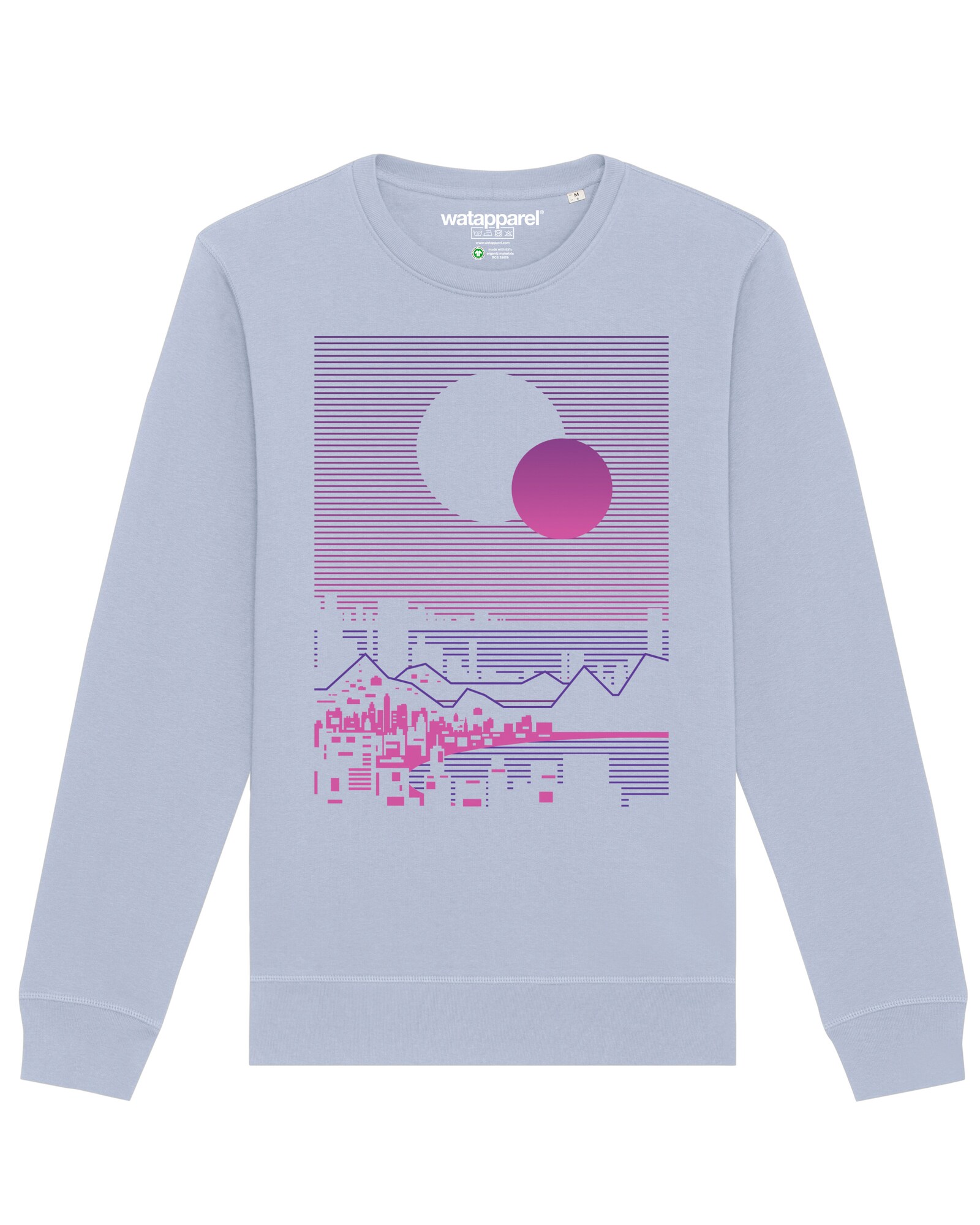 Thumbnail - Watapparel Sweatshirt Sun and Moon Skyline