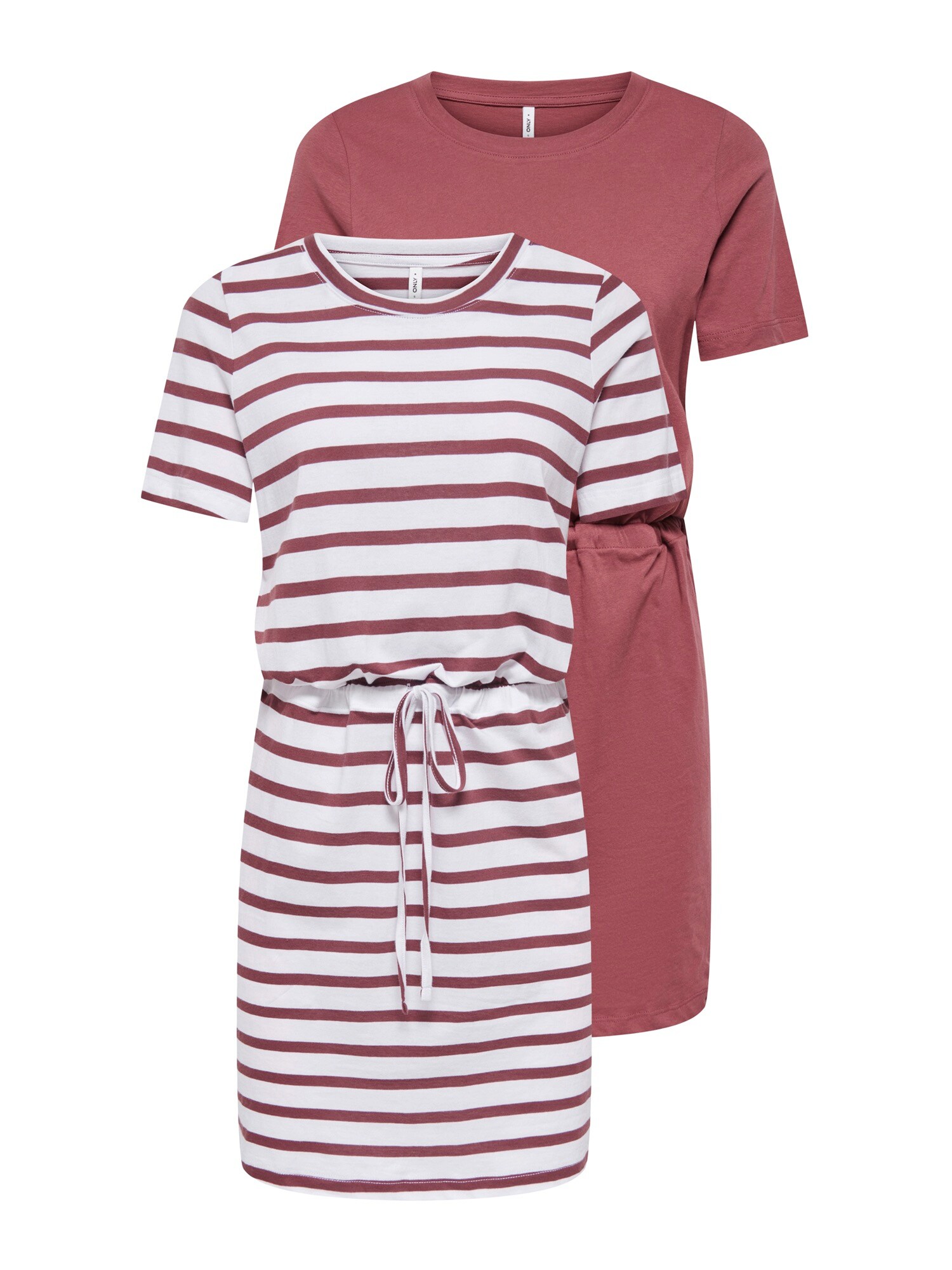 ONLY Rochie ONLHAPPY  roșu pastel / alb