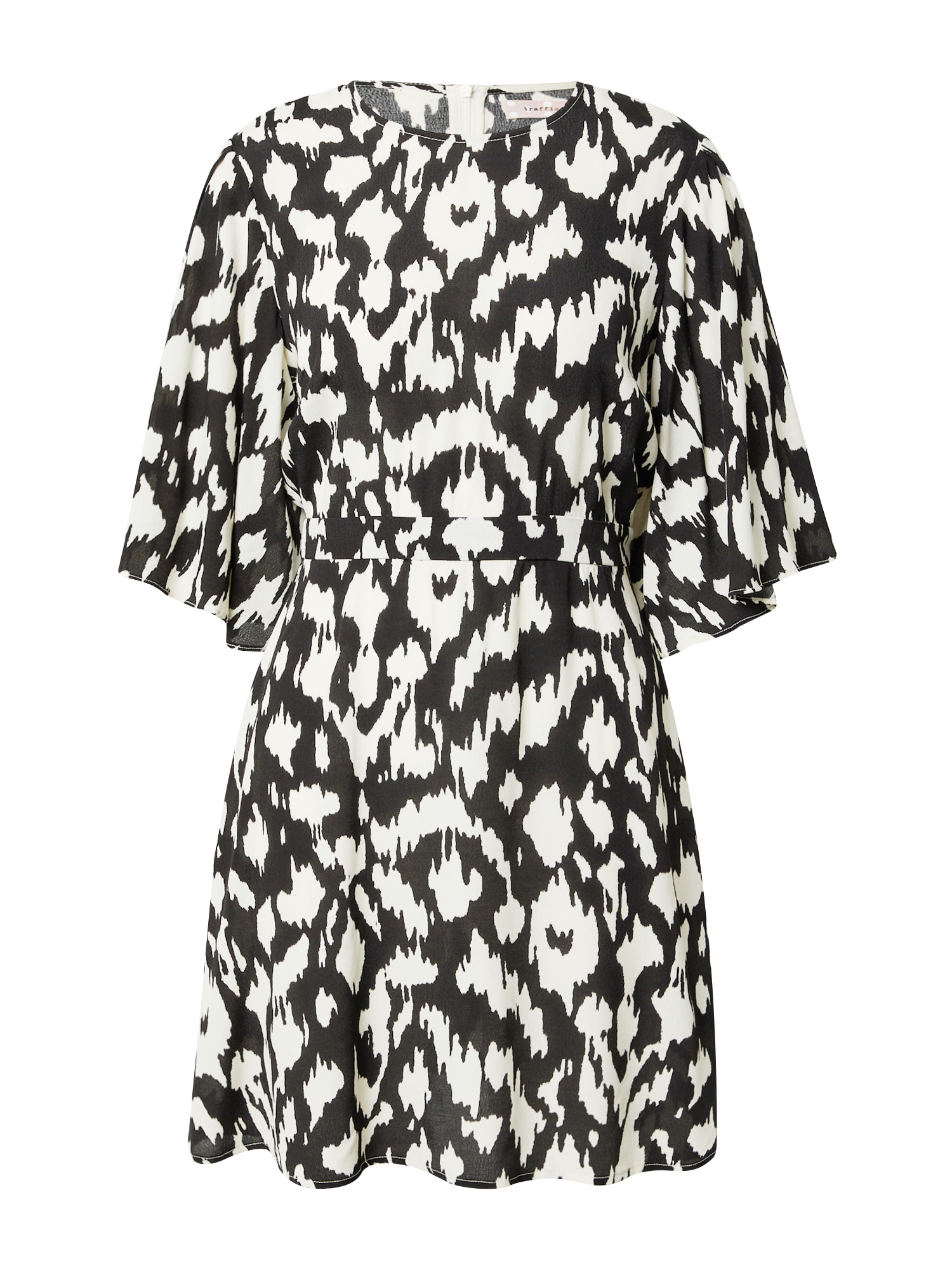 Traffic People Rochie Misty  negru / alb