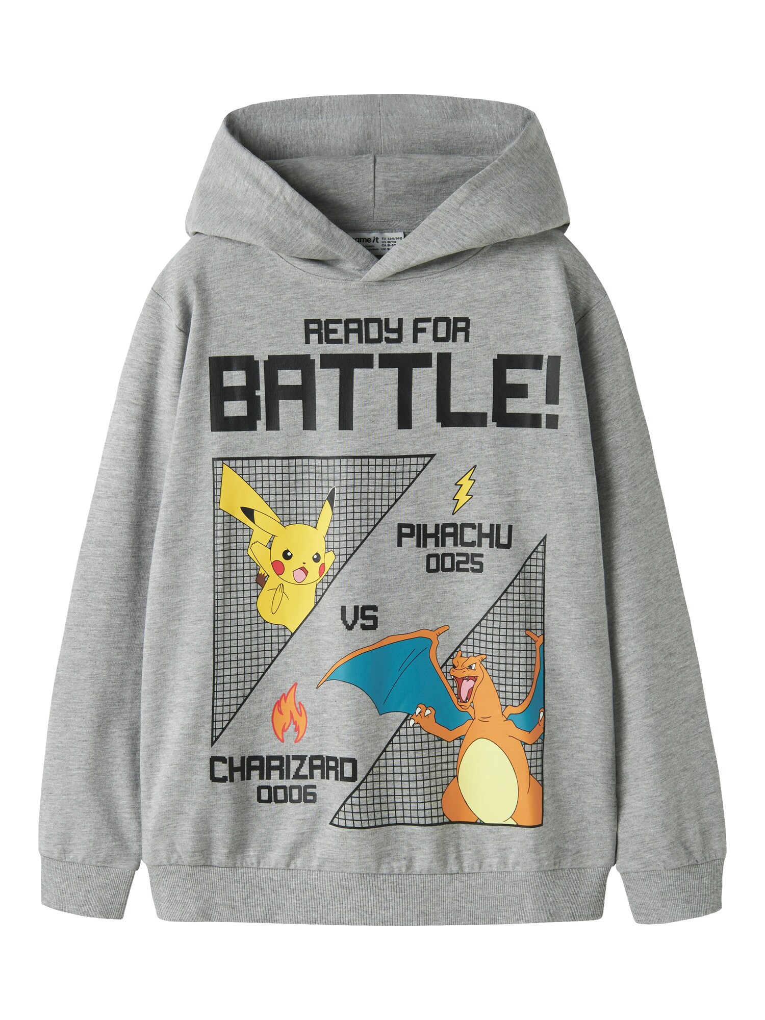 NAME IT Mikina 'NKMJOL POKEMON'  koňaková / žltá / sivá / čierna
