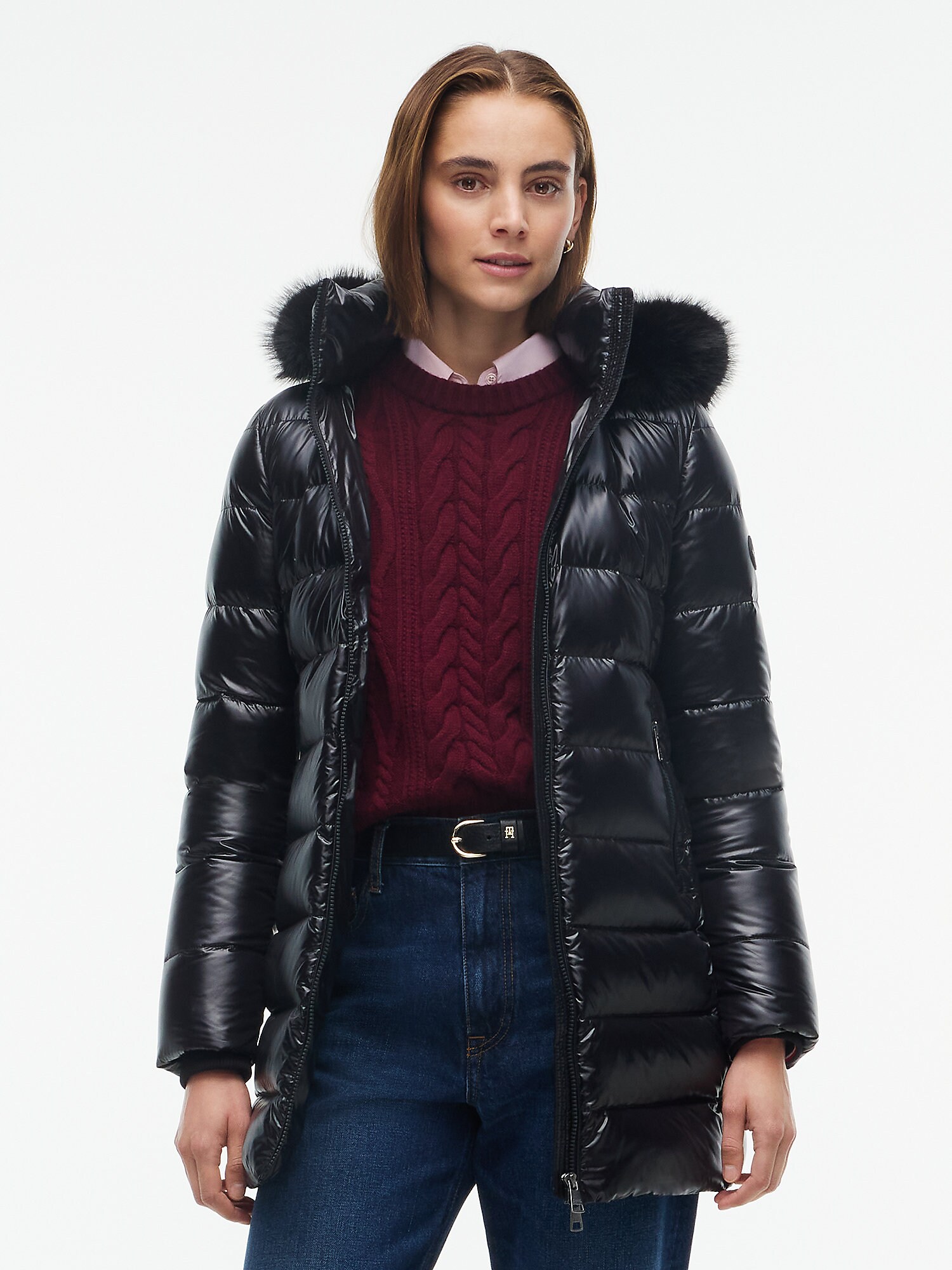 TOMMY HILFIGER Abrigo de invierno negro – imagen 11