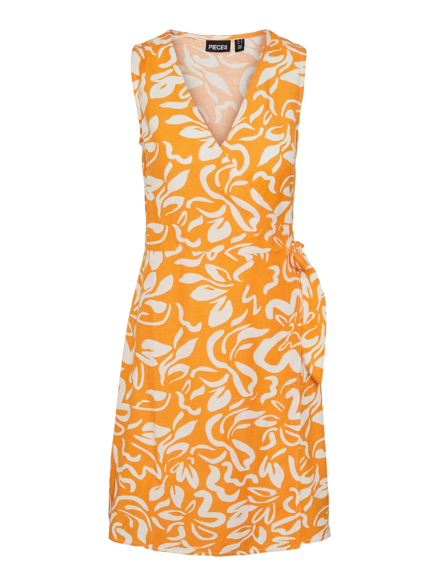 PIECES Rochie Larisa  portocaliu / alb