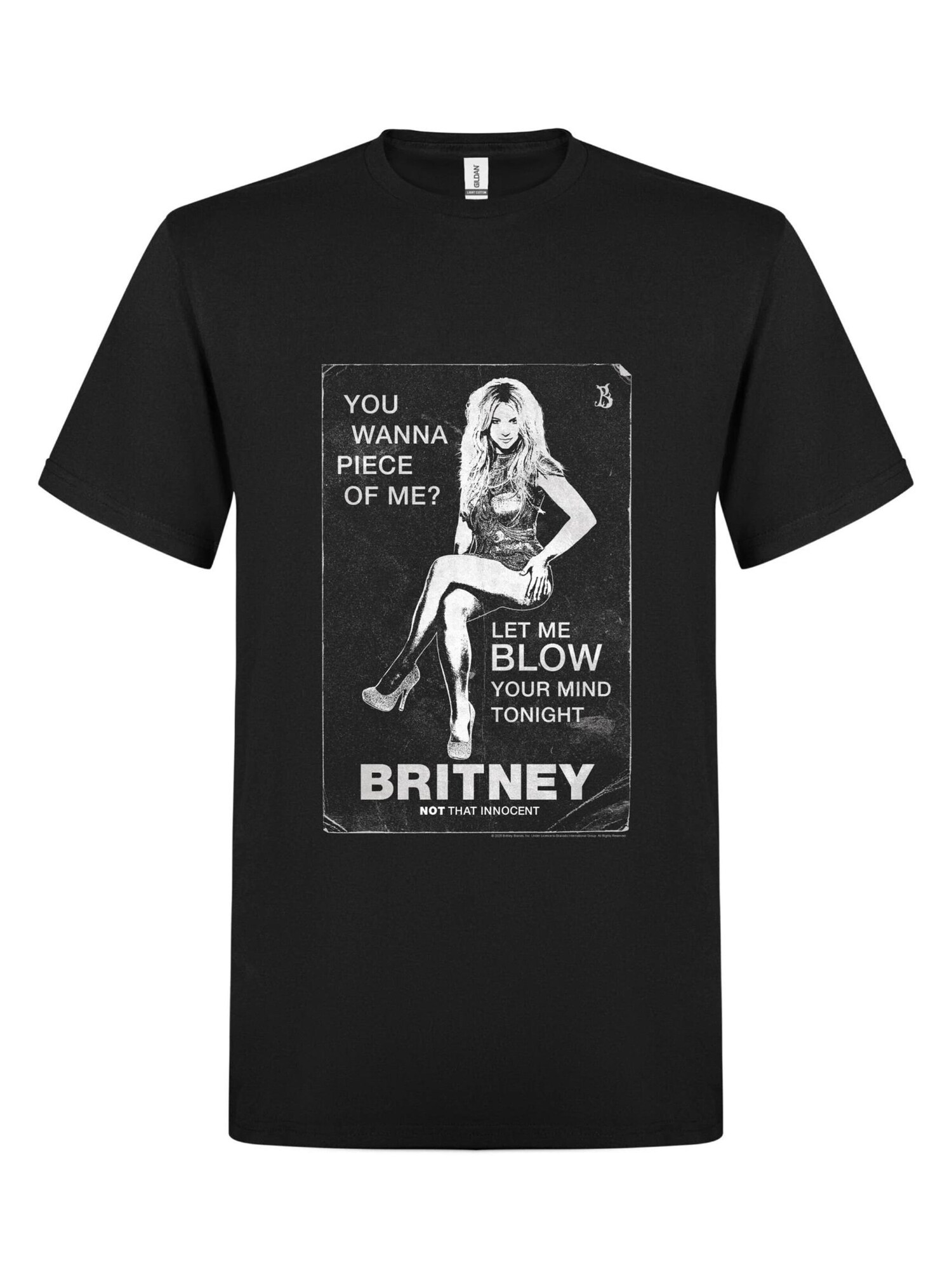 Britney Spears Collection Maglietta 'Britney Spears Not That Innocent T-Shirt' nero