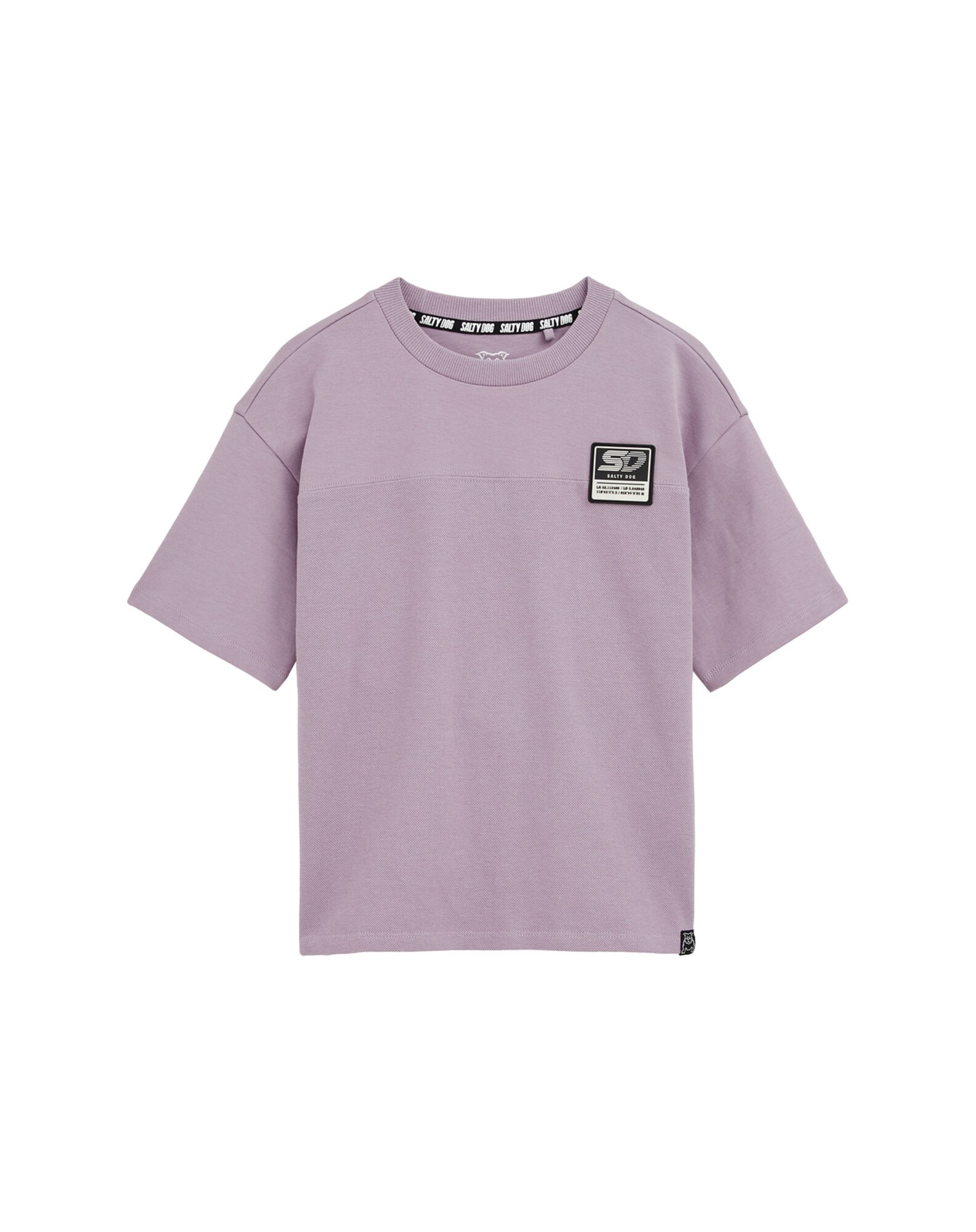 WE Fashion Póló  levendula / fekete / fehér akciós termékkép 1