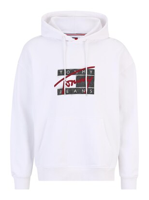 Tommy Jeans Sweatshirt Wijnrood / Zwart / Wit