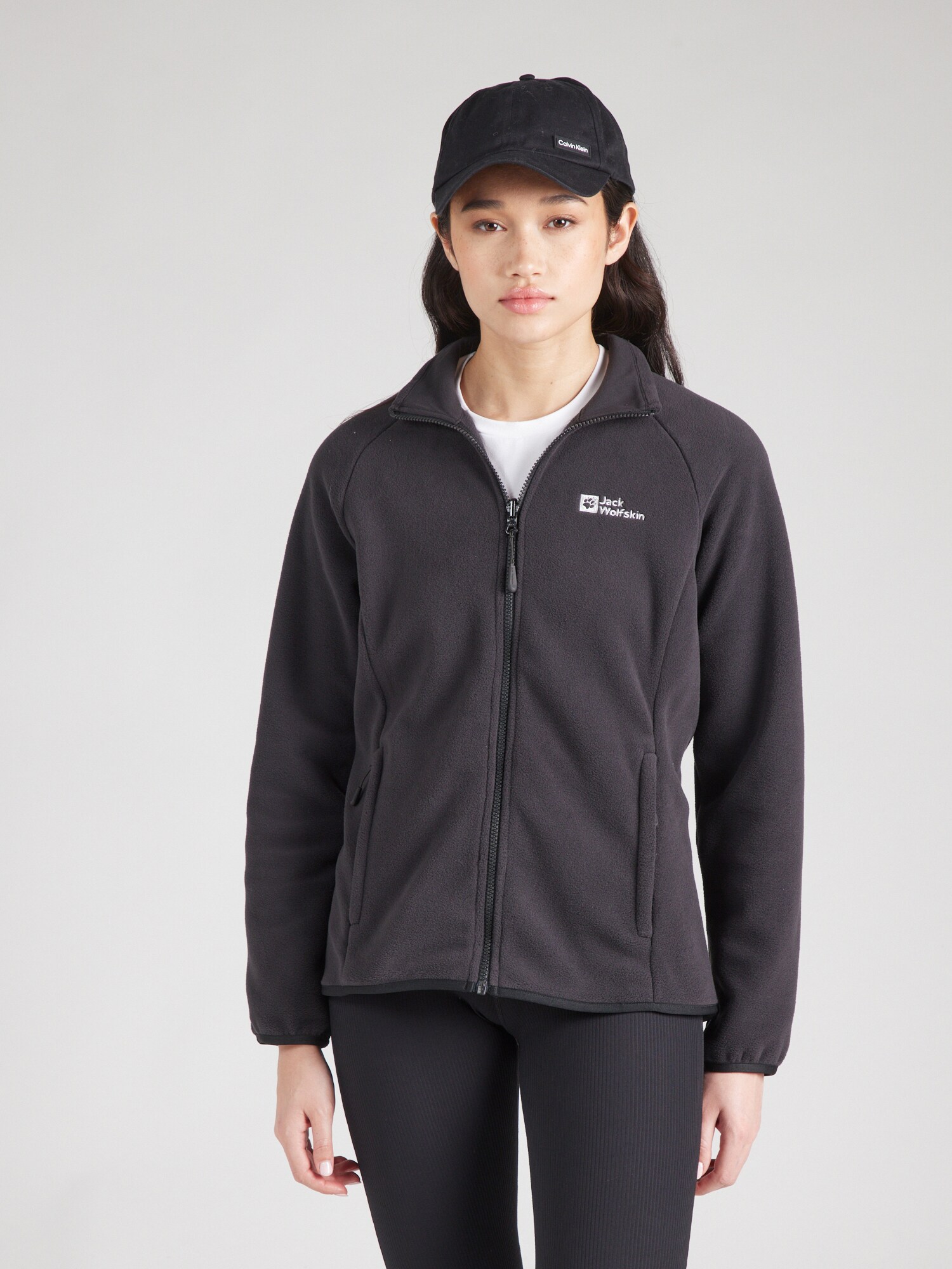 JACK WOLFSKIN Funkcionális dzsekik 'MOONRISE'  fekete / fehér termék 2. képe