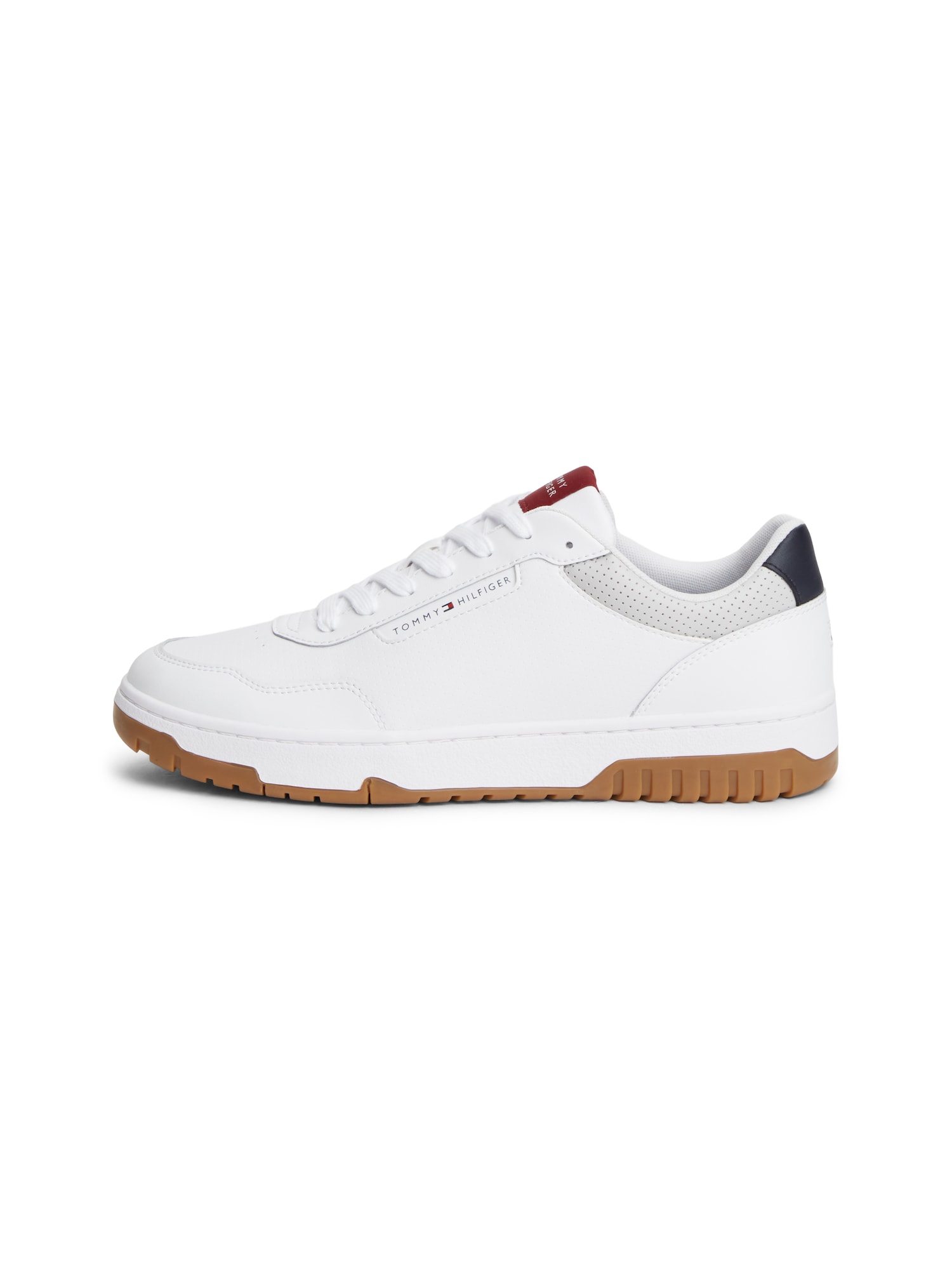 TOMMY HILFIGER Sneaker low BASKET CORE albastru închis / roşu închis / alb