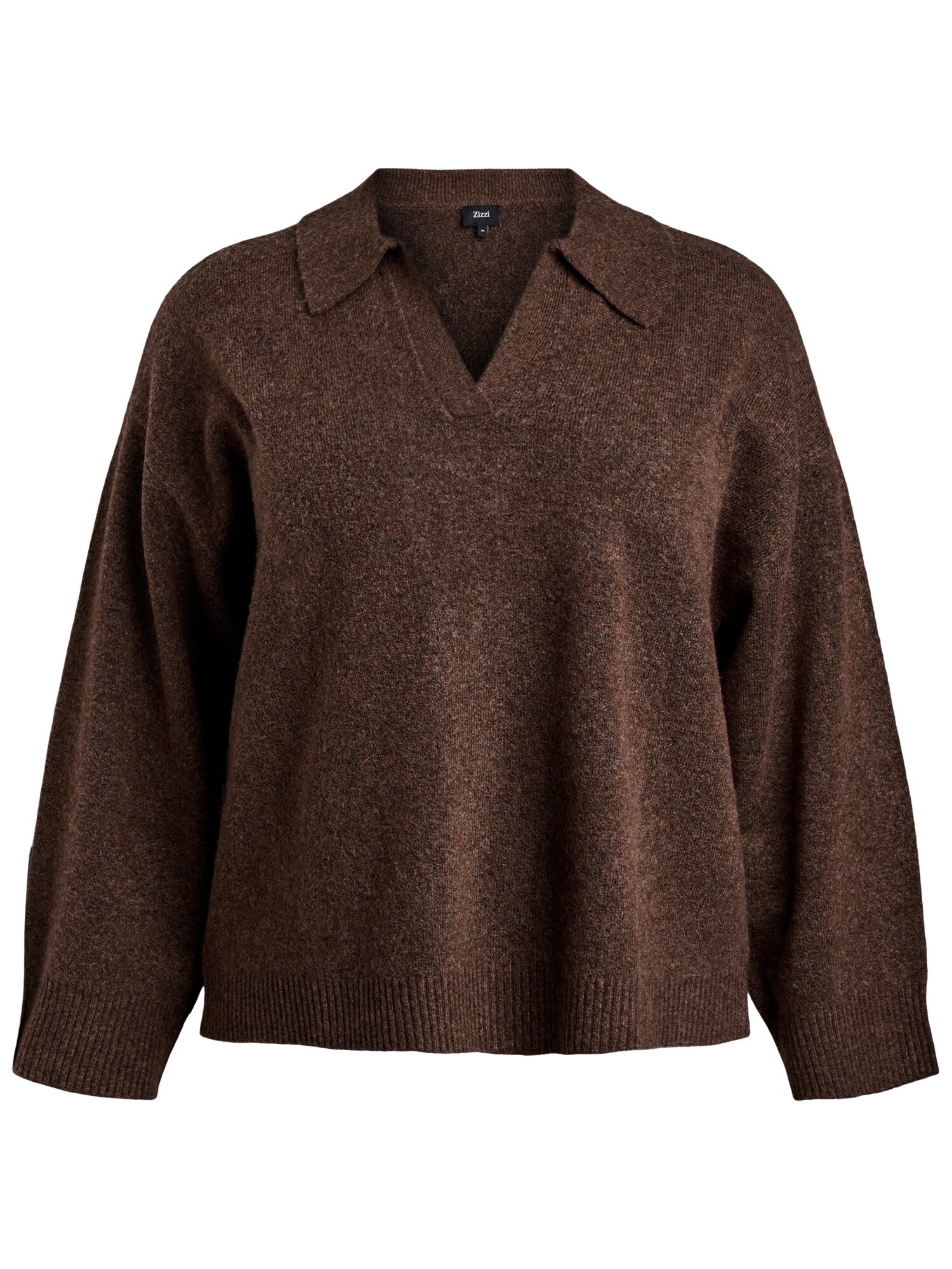 Zizzi Pulover Mvista  maro