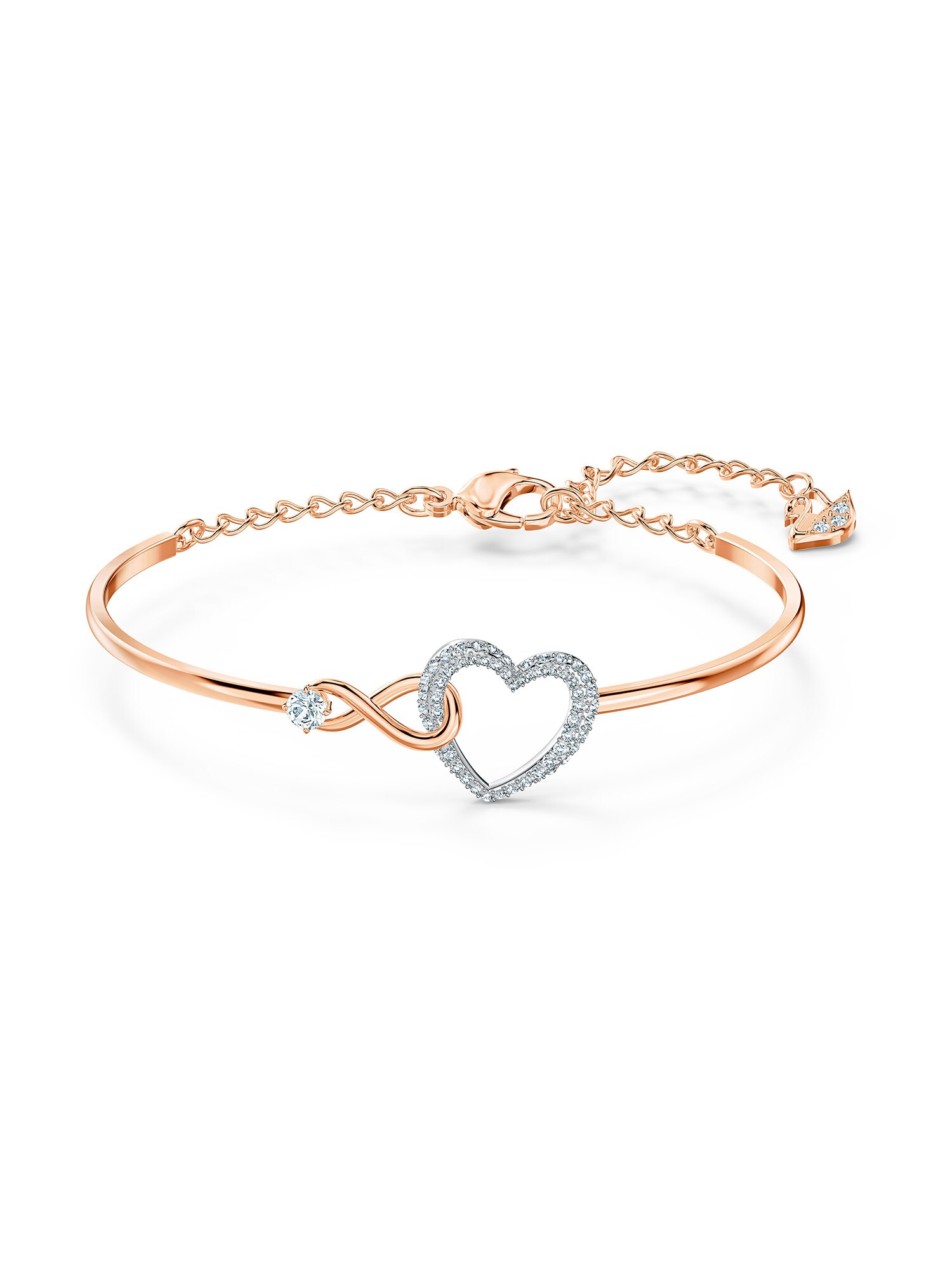 Swarovski Karkötő 'Infinity'  rózsaszín arany / ezüst akciós termékkép 1