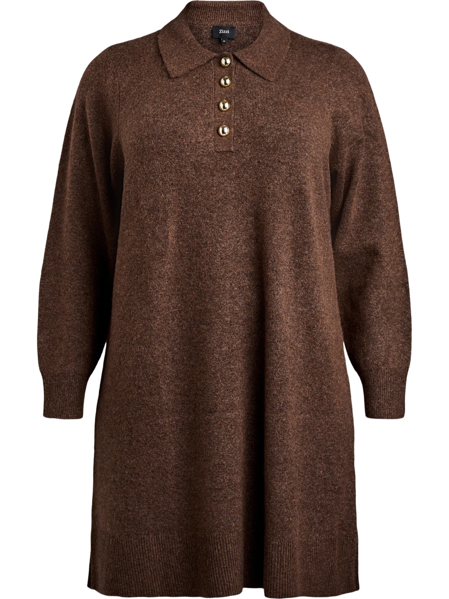 Zizzi Rochie tricotat MVISTA  maro