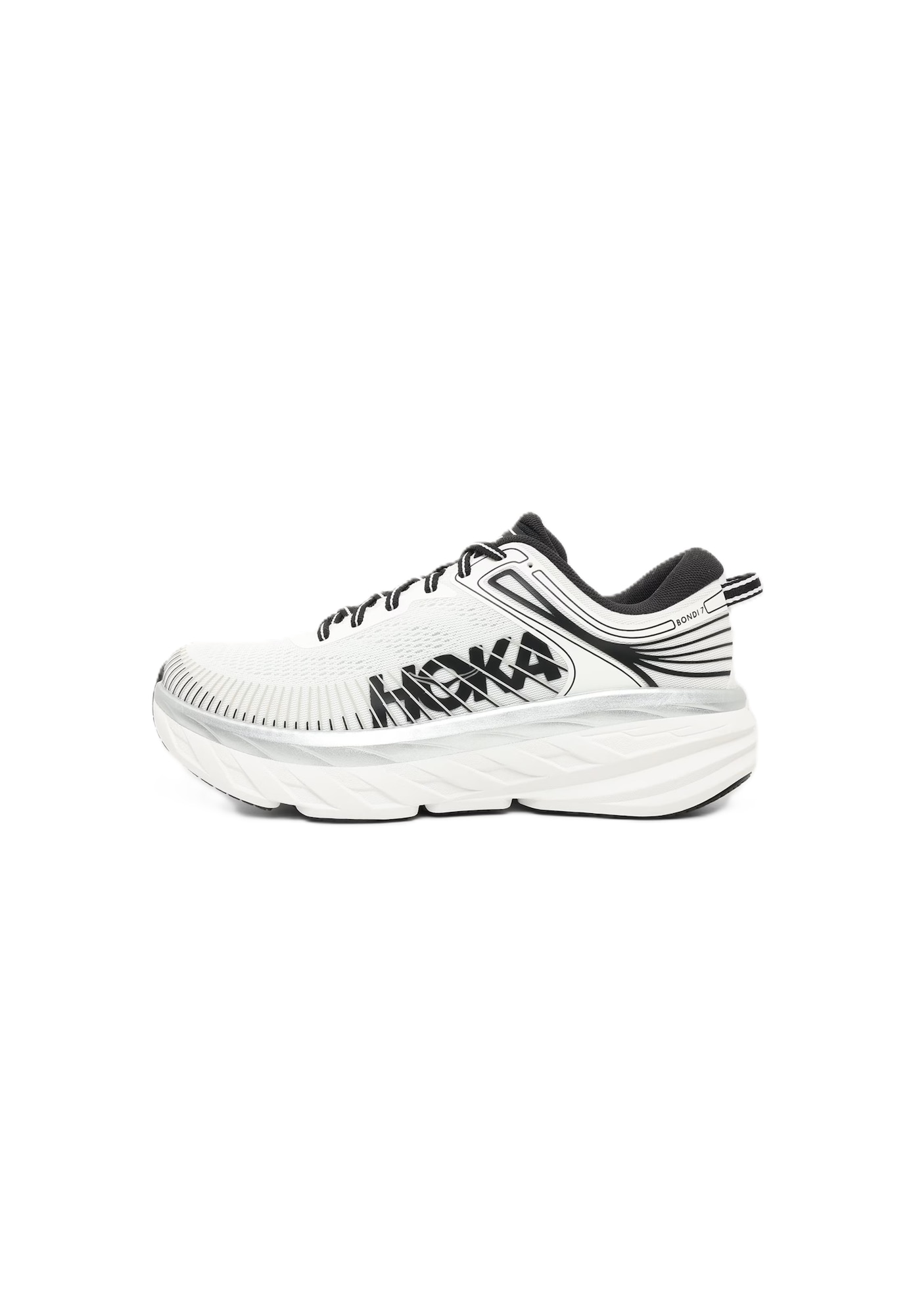 HOKA Sneaker de alergat BONDI 7 negru / alb