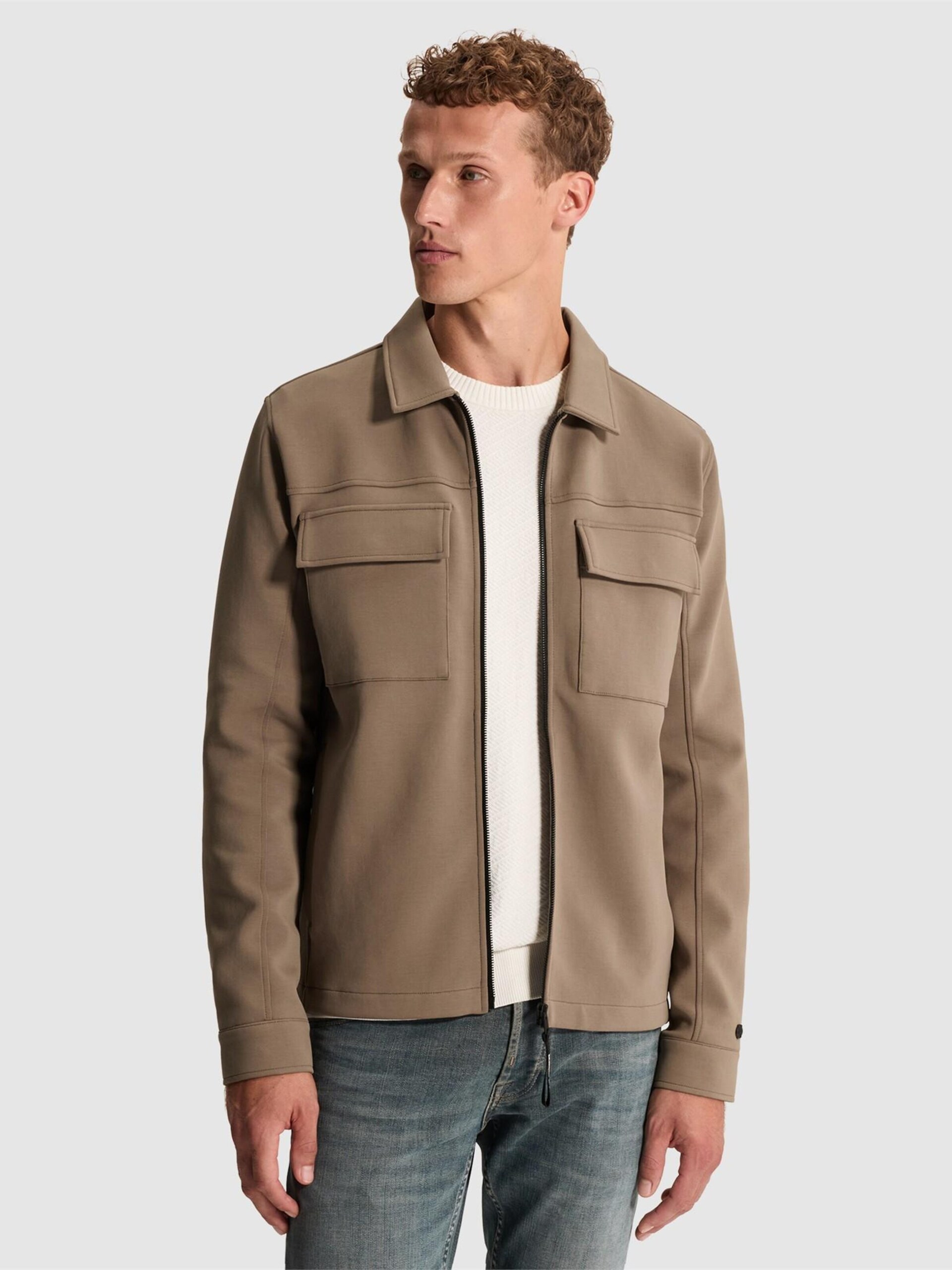 Cast Iron Overshirt Interlock Walnut skjortor & blusar herr – bild 2