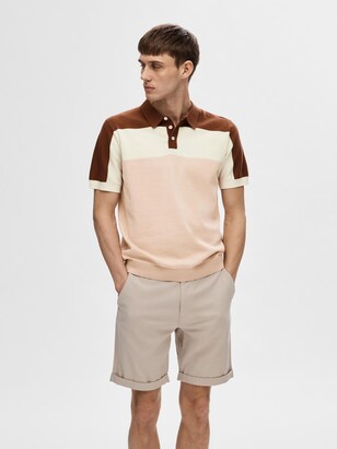 Selected Homme Shirt Lichtbeige / Bruin / Rosé