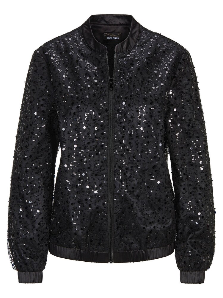 Goldner Übergangsjacke Damen Größe L schwarz