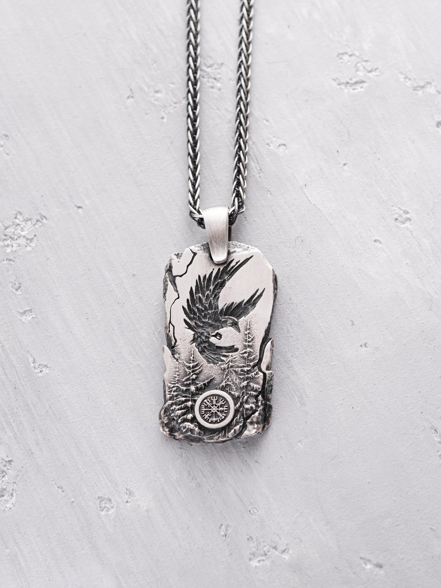 REYTEL Privjesak 'LORD OF THE SKY. VEGVISIR' srebro