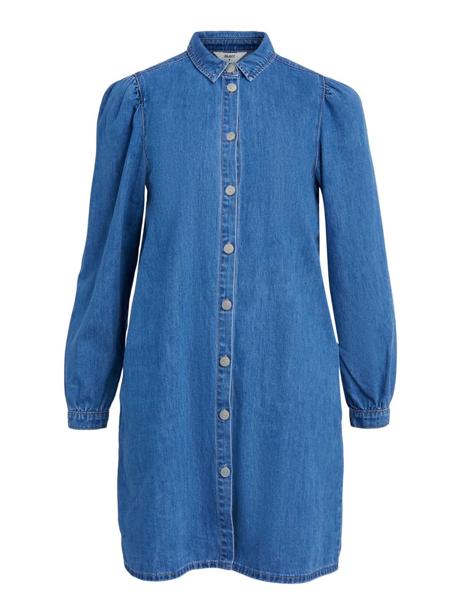 OBJECT Košeľové šaty 'OBJZandie'  modrá denim