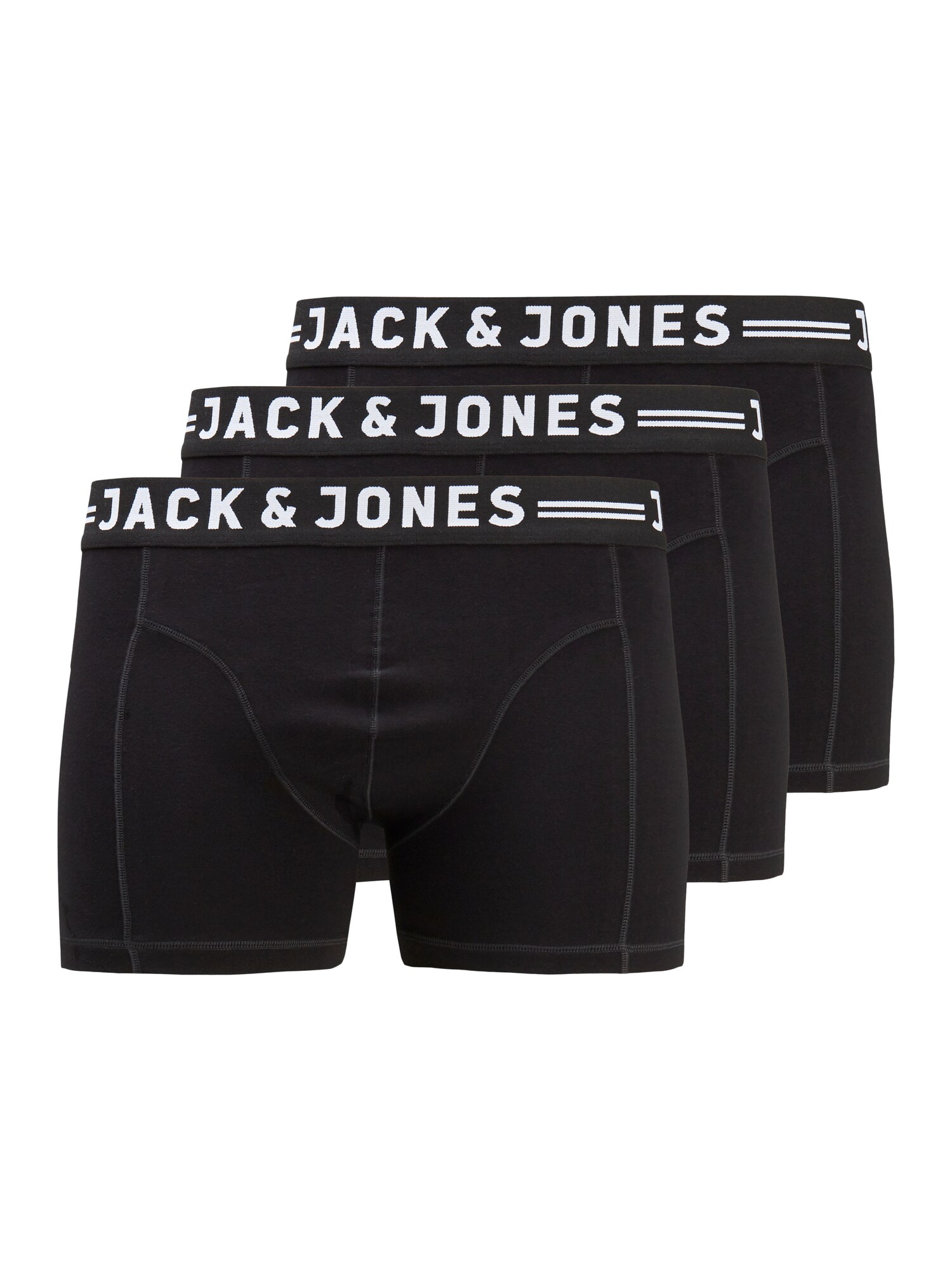 Jack & Jones Plus Boxeri Sense  negru / alb