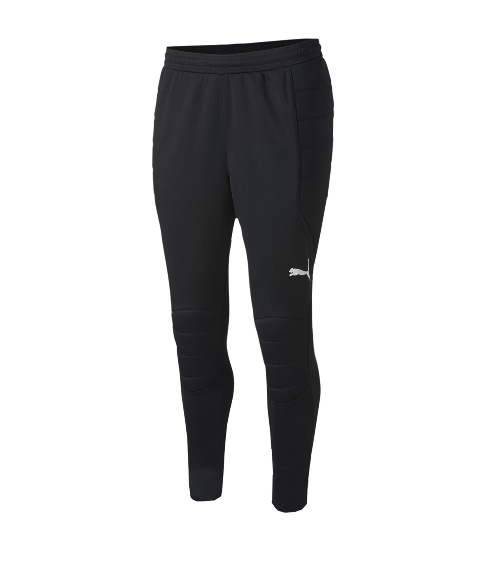 PUMA Pantaloni sport  negru / alb
