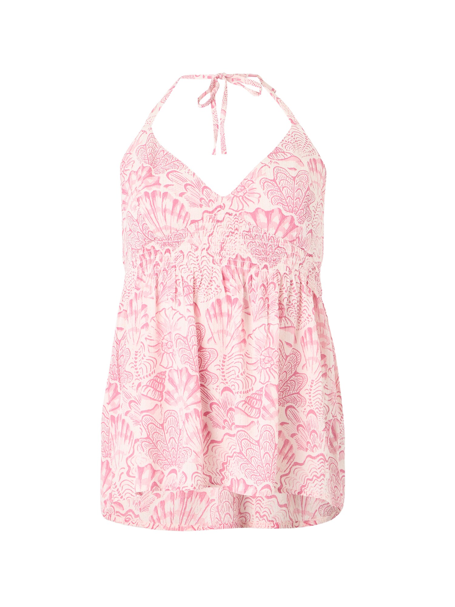 HOLLISTER Top  roz / alb