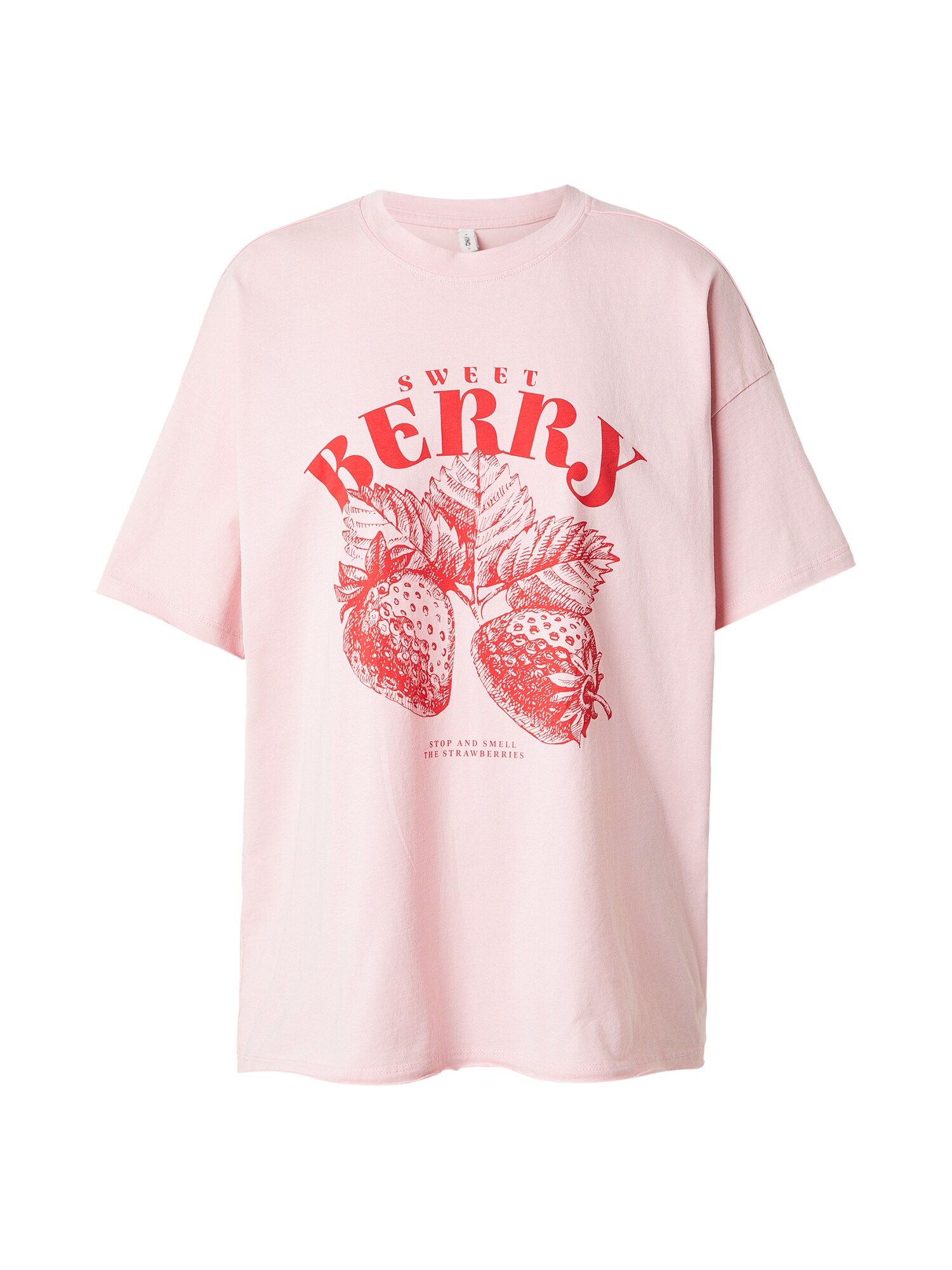 ONLY Tricou ONLKINNA  roz / roșu