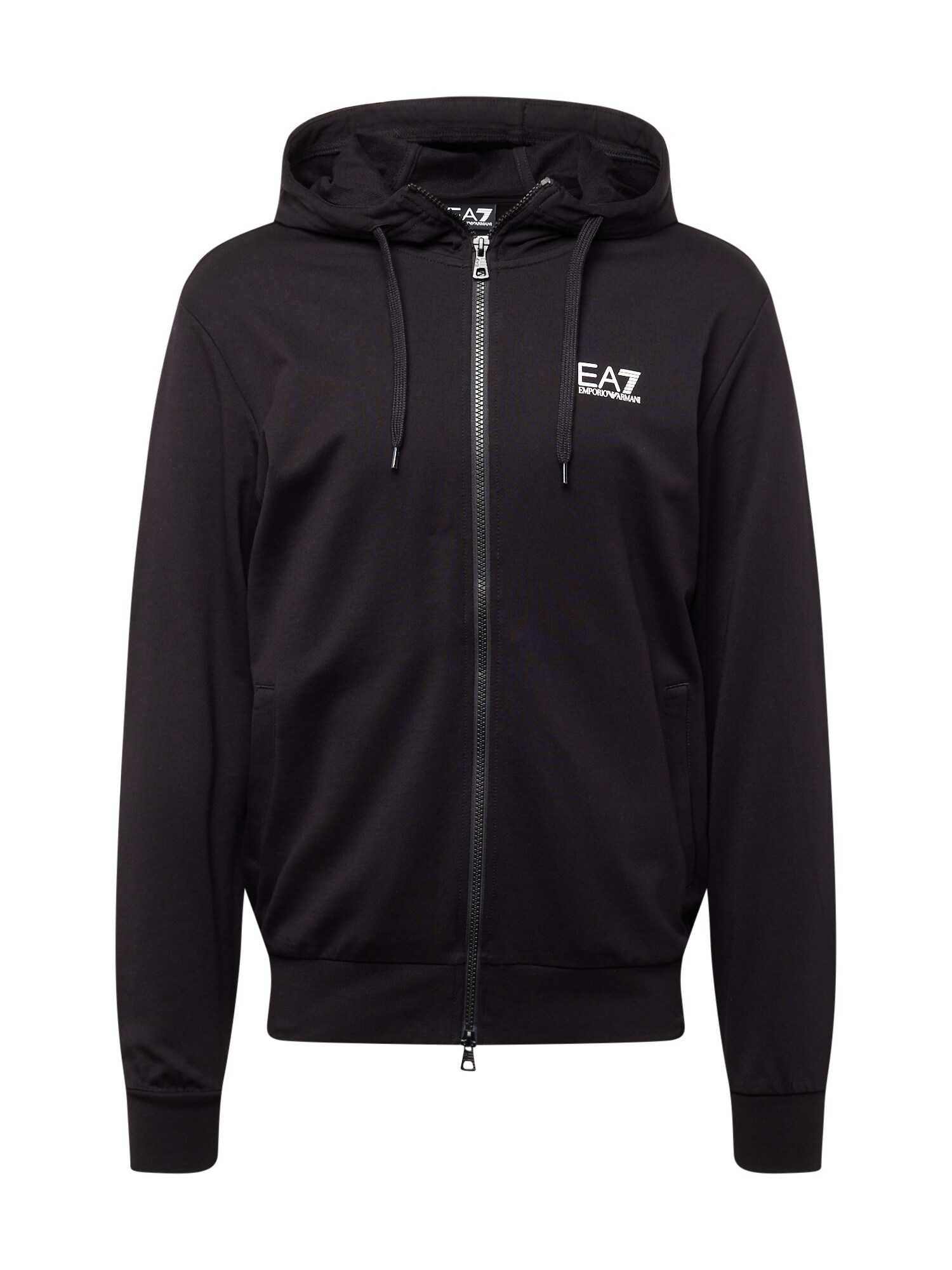 EA7 Emporio Armani Hanorac  negru / alb murdar
