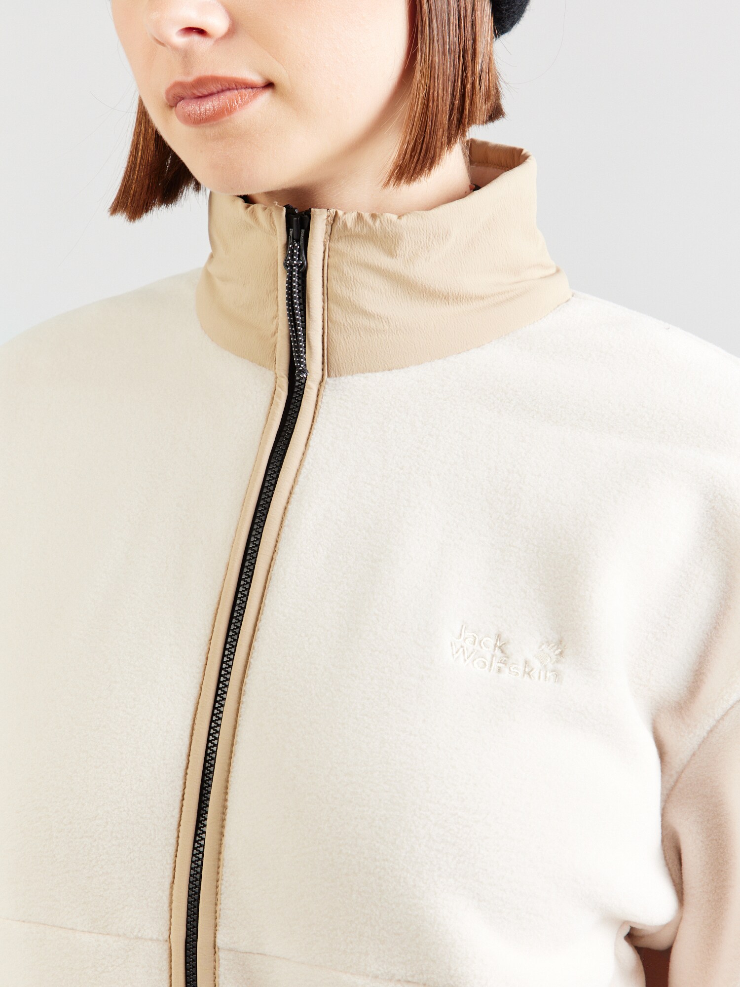 JACK WOLFSKIN Chaqueta polar funcional 'SUMETRO FZ'  beige – imagen 4