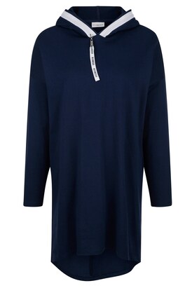 MIAMODA Sweatshirt Navy / Wit